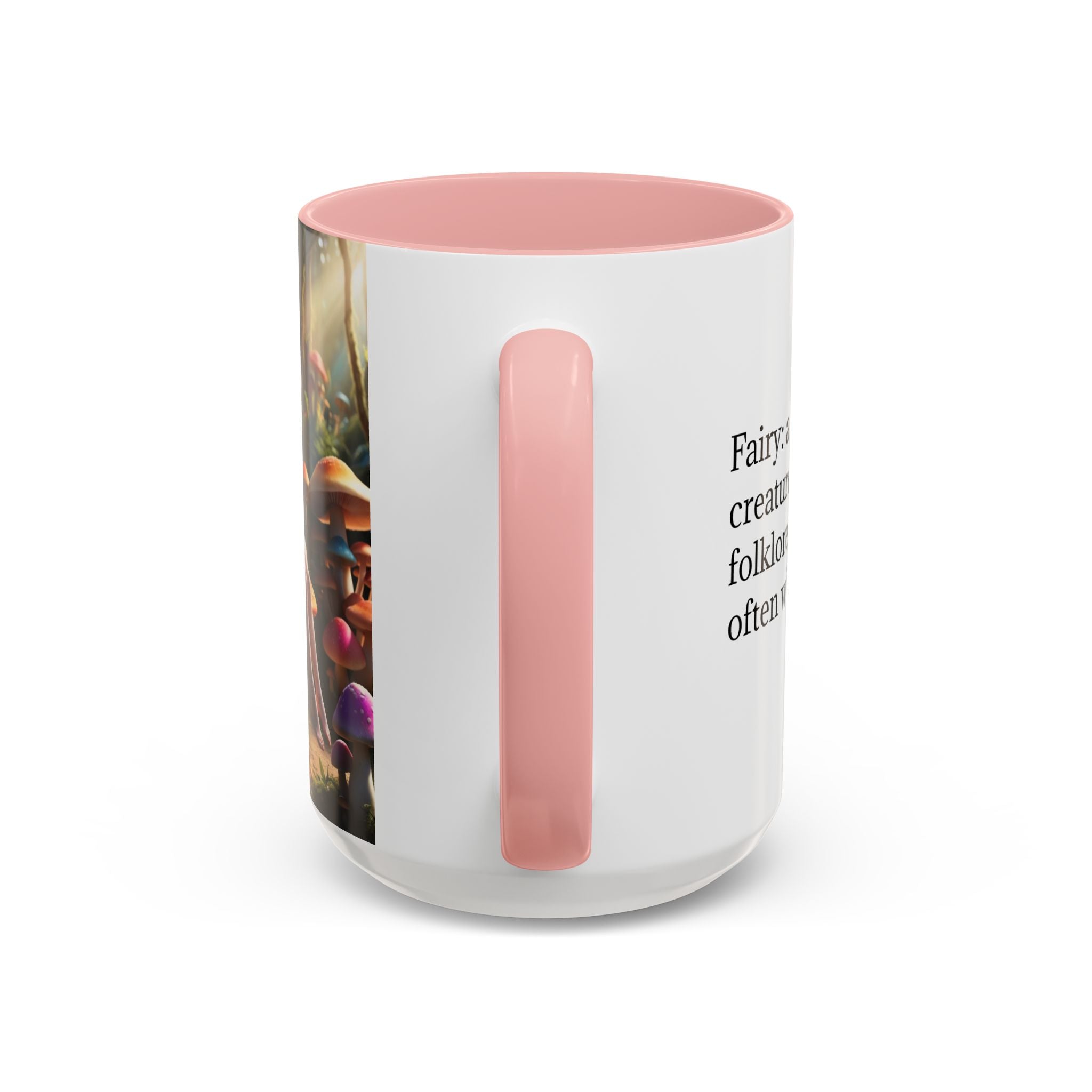 Fairy Garden Mug: Ceramic Toadstool Coffee Cup, Enchanted Forest Fantasy Gift