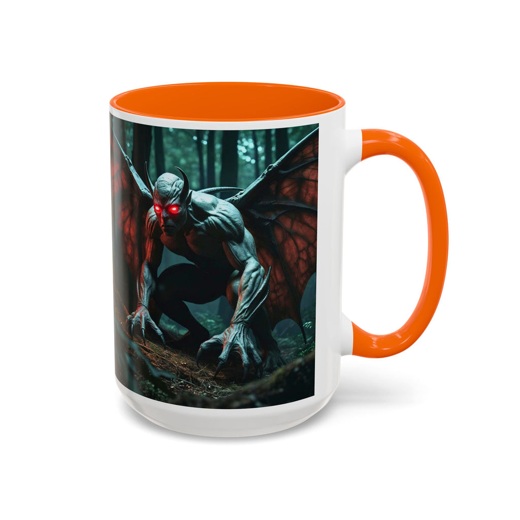 Mothman Mug: Supernatural Monster, Cryptid Mug, Mythical Creature, Urban Legend (Crouching)