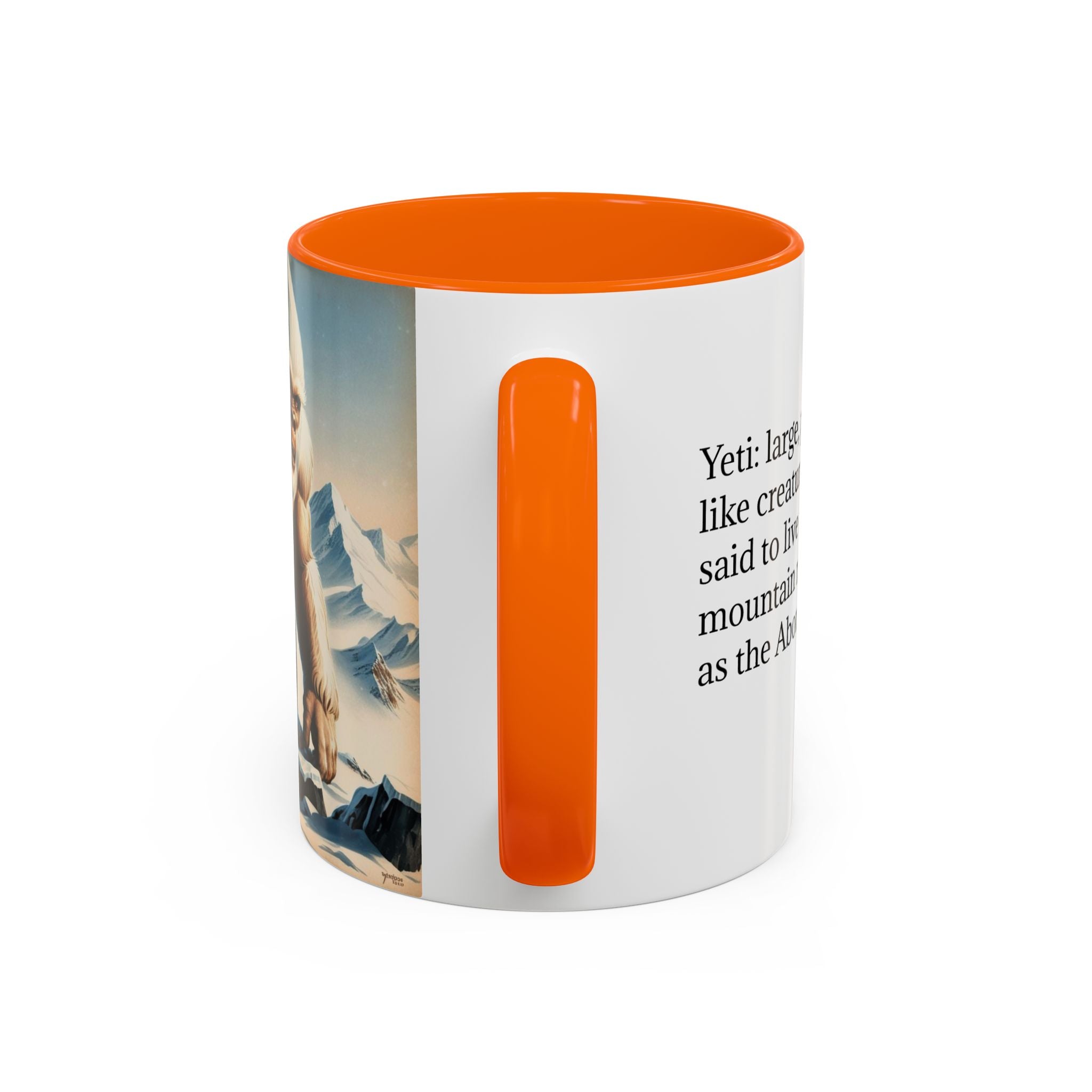Abominable Snowman Coffee Mug: Himalayan Mountain Yeti, Mythical Creature, Sasquatch Gift