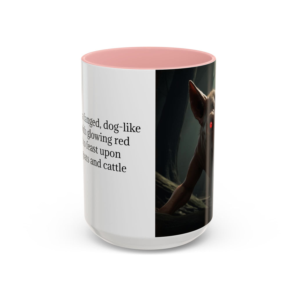 Chupacabra Coffee Cup Supernatural Beast, Mexican Folklore Gift, Mythical Canine Cryptid
