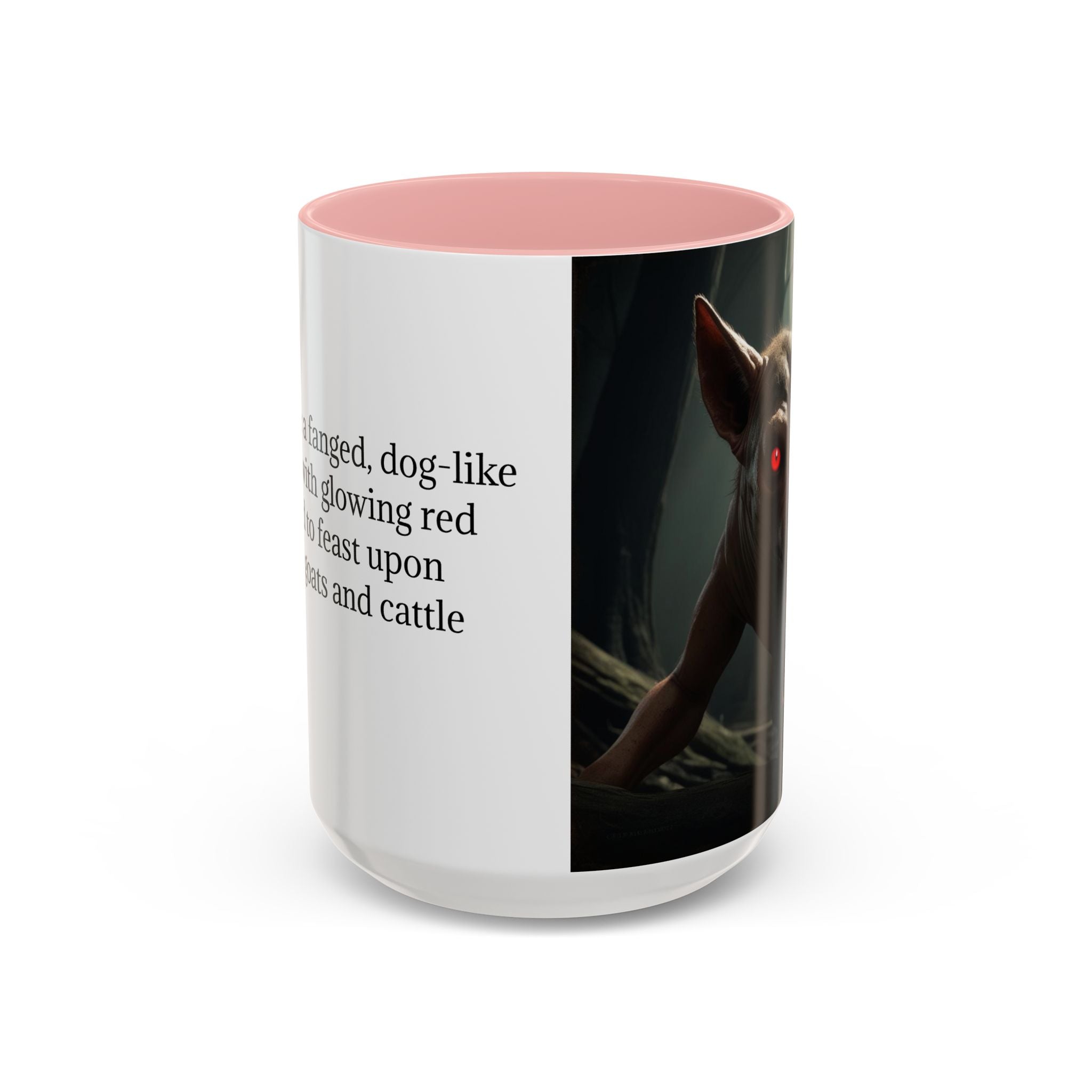 Chupacabra Coffee Cup Supernatural Beast, Mexican Folklore Gift, Mythical Canine Cryptid
