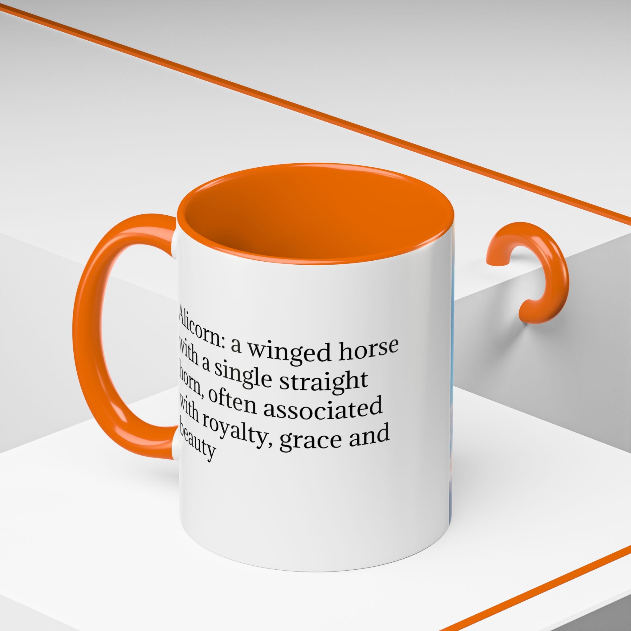 Unicorn Coffee Mug: Fairytale Alicorn, Mythical Creature, Enchanted Gift (Blue)