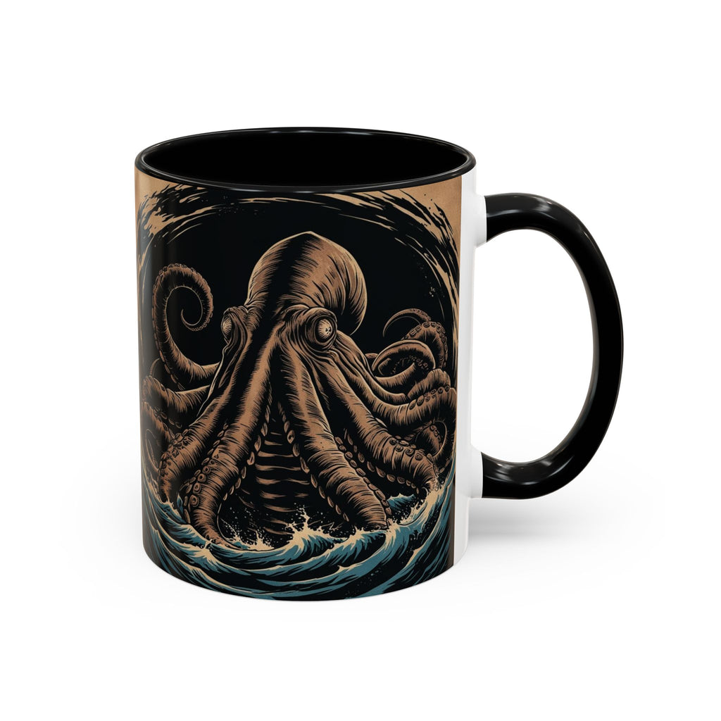 Kraken Coffee Mug: Giant Squid Coffee Cup, Sea Creature, Mugs for Men