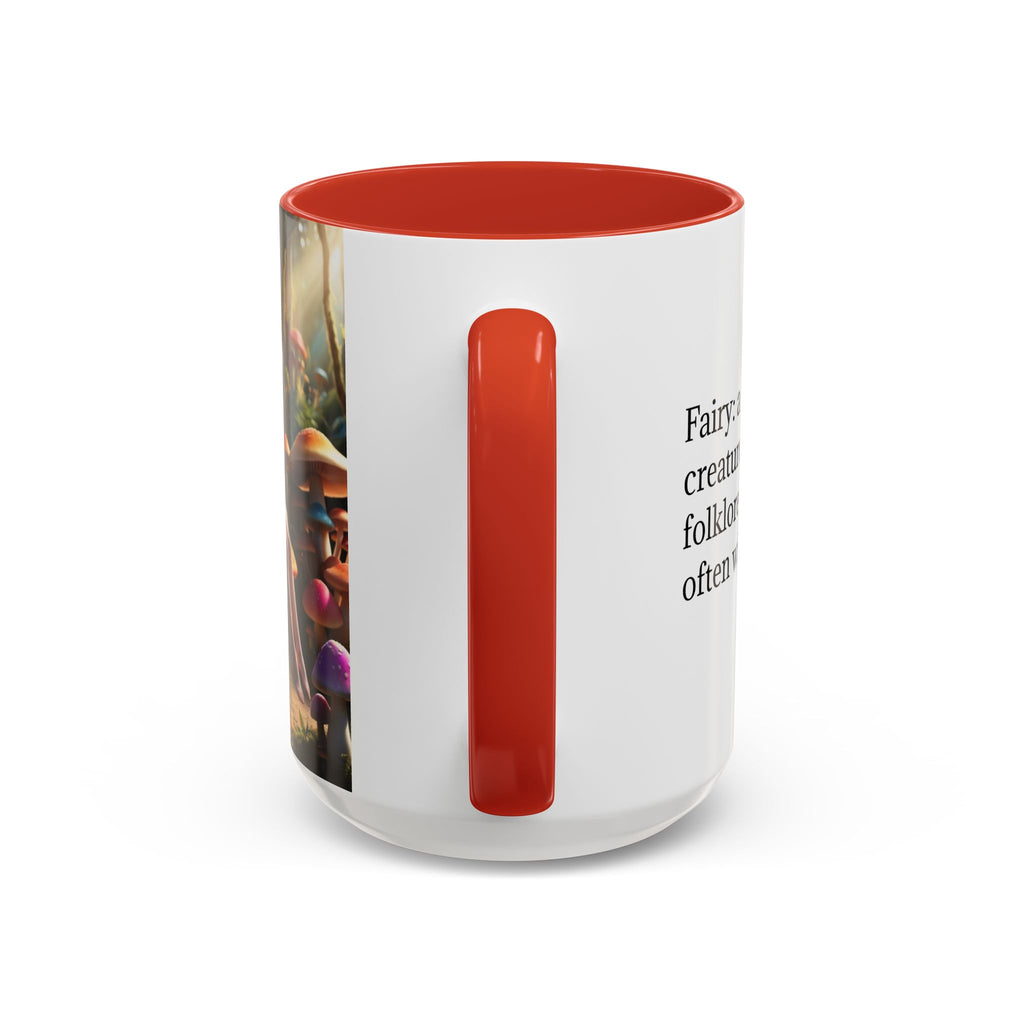 Fairy Garden Mug: Ceramic Toadstool Coffee Cup, Enchanted Forest Fantasy Gift