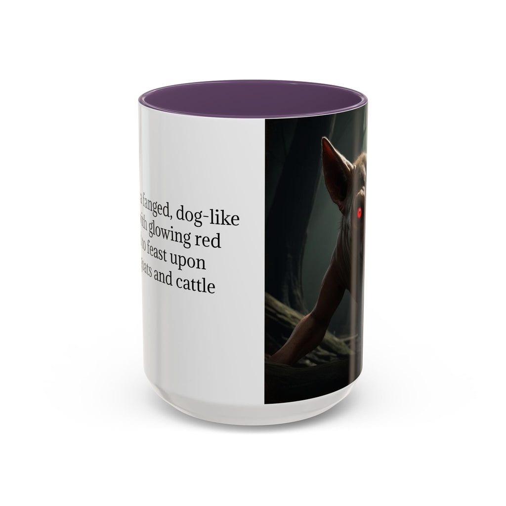 Chupacabra Coffee Cup Supernatural Beast, Mexican Folklore Gift, Mythical Canine Cryptid