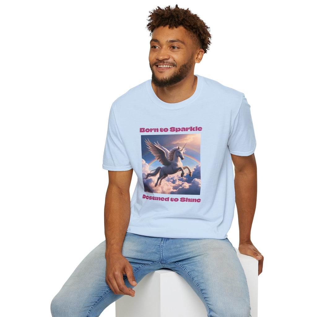 Unicorn Shirt: Legendary Alicorn Graphic Tee, Born to Sparkle, Mythical Creature