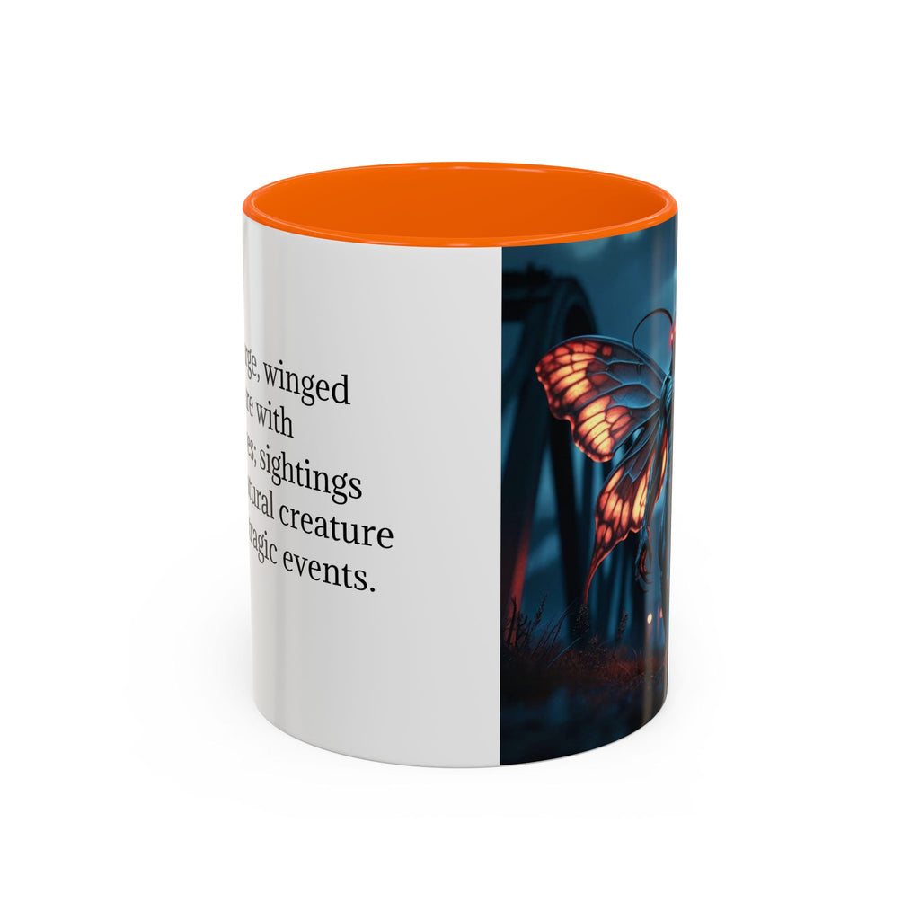 Mothman Coffee Mug: Supernatural Monster, Legendary Creature, Cryptid Gift (Bridge)