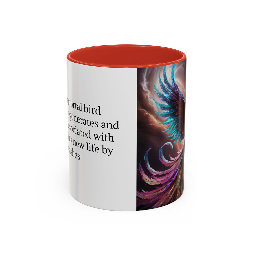 Phoenix Coffee Mug: Legendary Creature, Firebird Cryptid Coffee Cup, Renewal Rebirth