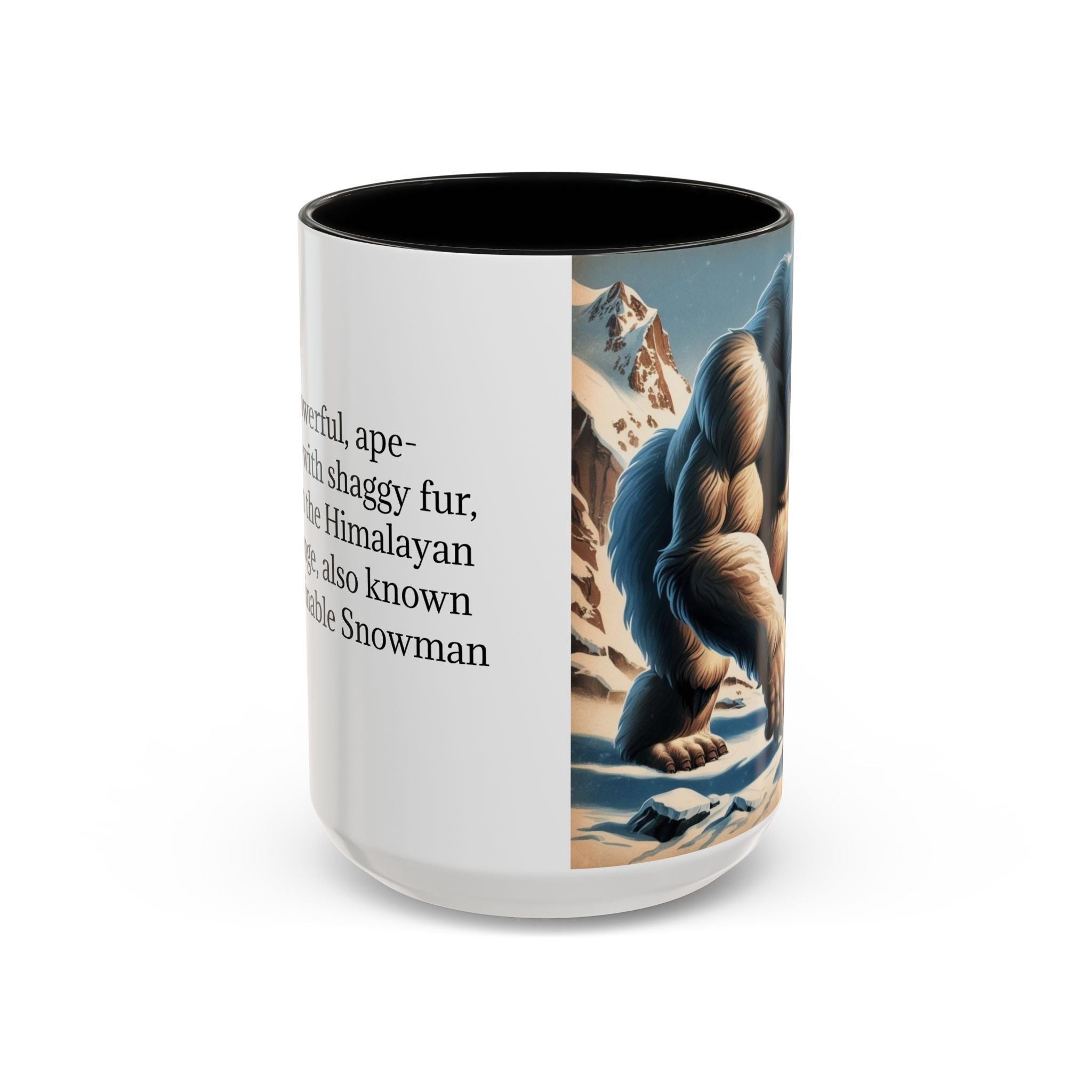 Abominable Snowman Coffee Mug: Himalayan Mountain Yeti, Mythical Creature, Sasquatch Gift