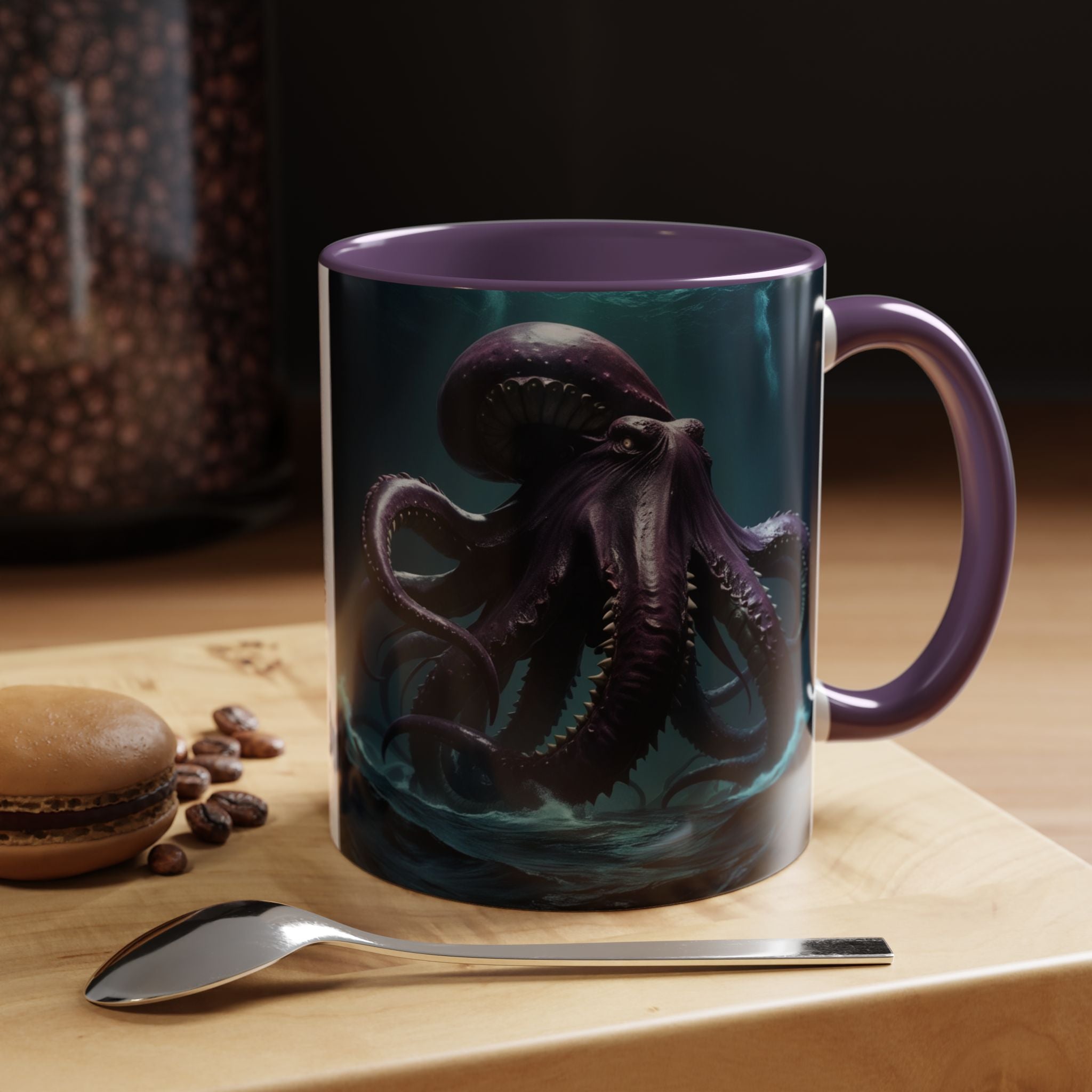 Kraken Coffee Cup: Giant Squid Coffee Mug, Mythical Creature, Octopus Gift