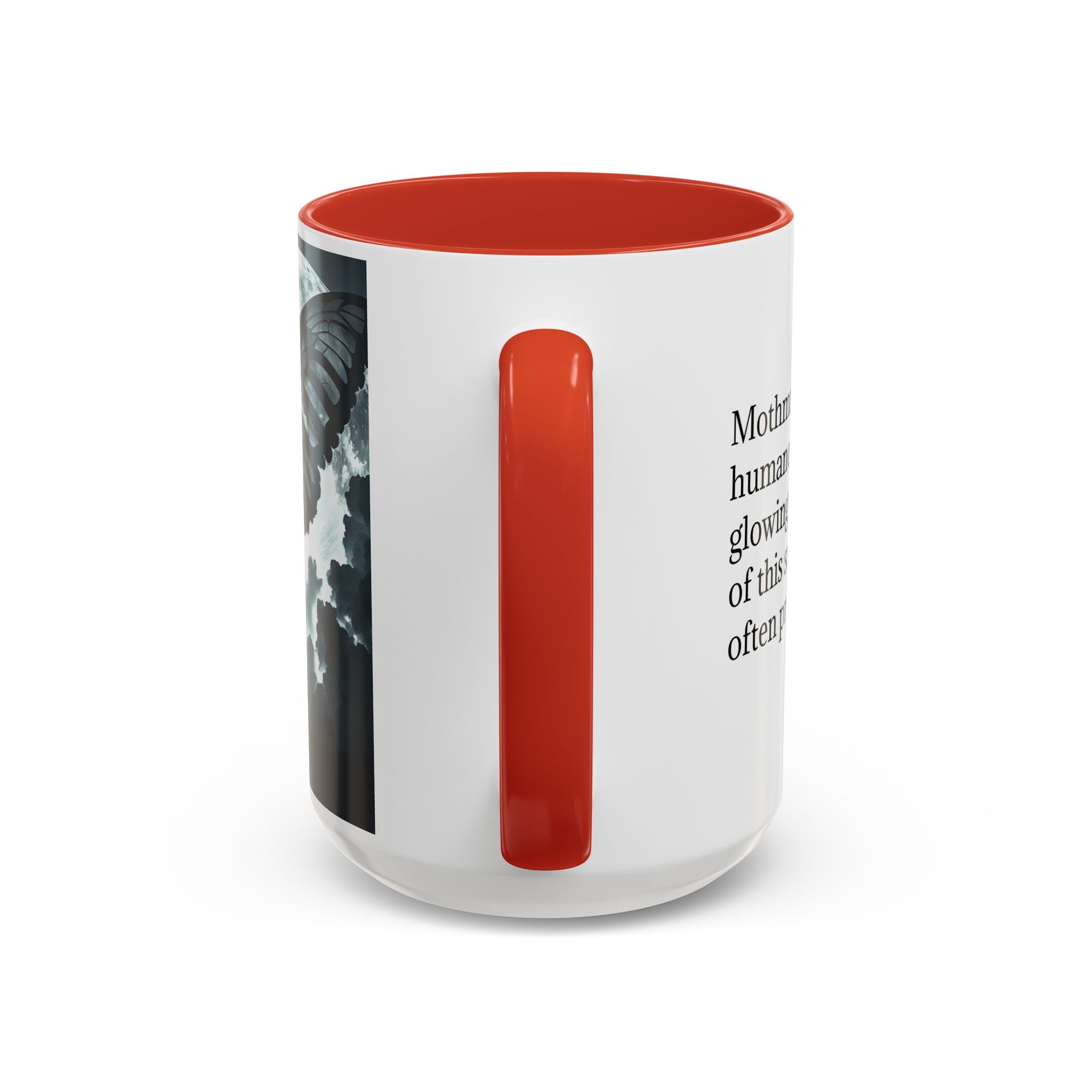 Mothman Coffee Mug: Supernatural Cryptid, Legendary Monster, Mugs for Men (Moon)