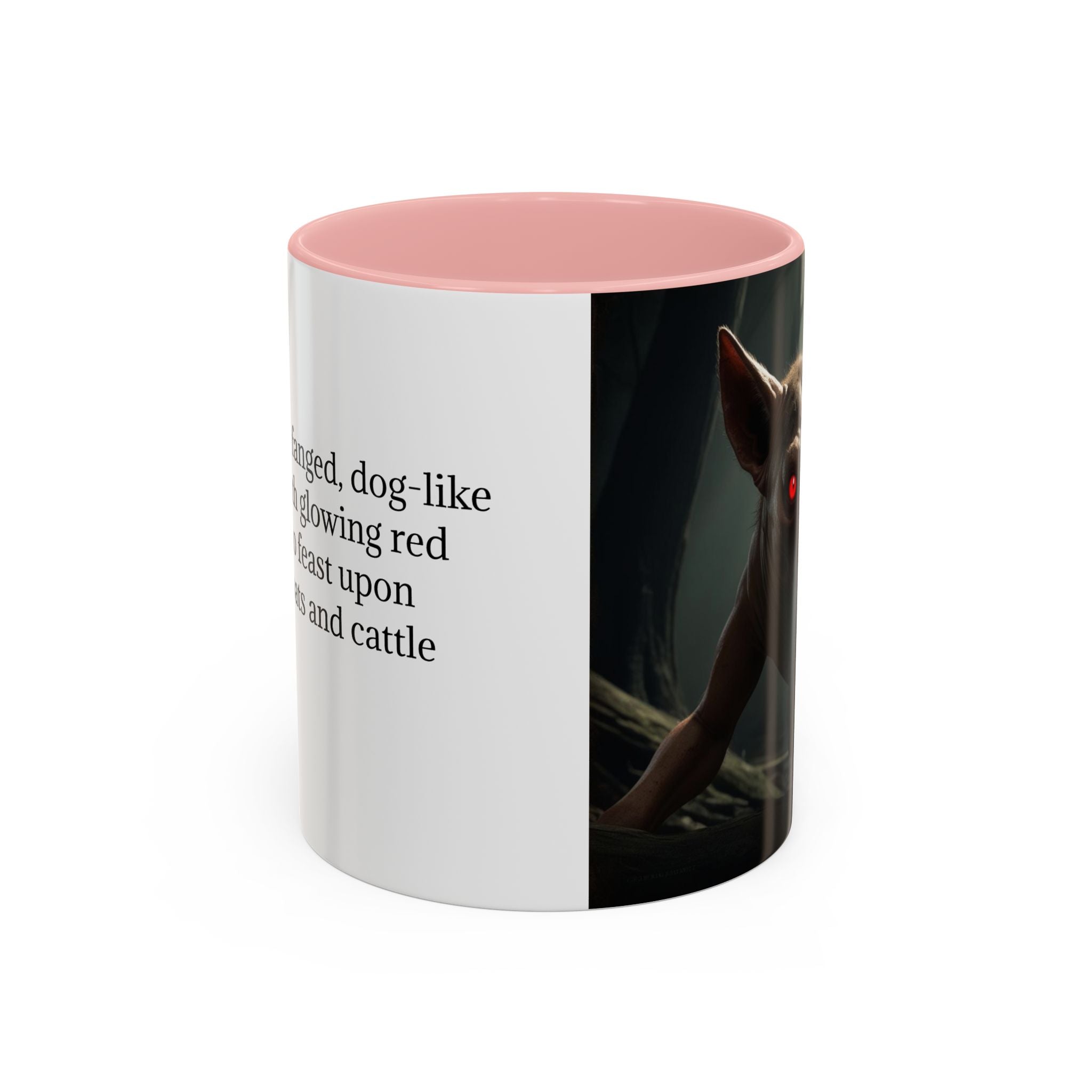 Chupacabra Coffee Cup Supernatural Beast, Mexican Folklore Gift, Mythical Canine Cryptid