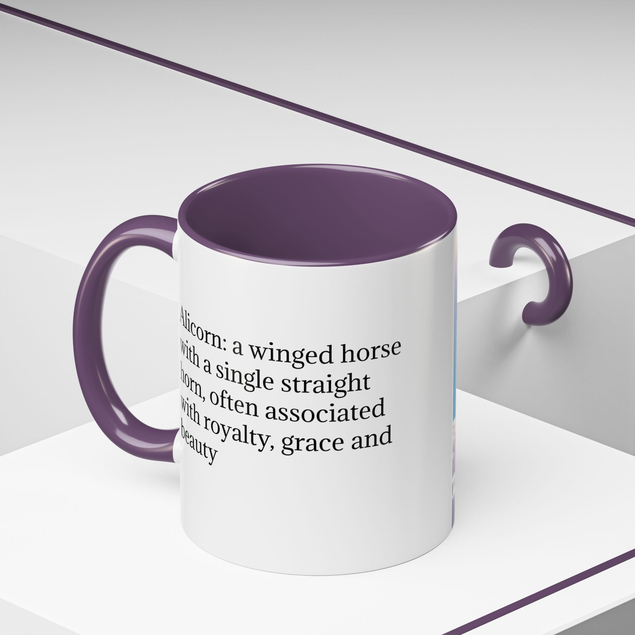 Unicorn Coffee Cup: Fantasy Alicorn Mug, Legendary Creature, Enchanted Gift (Purple)