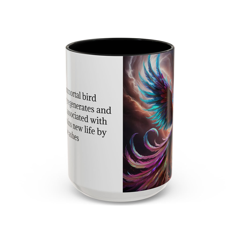 Phoenix Coffee Mug: Legendary Creature, Firebird Cryptid Coffee Cup, Renewal Rebirth