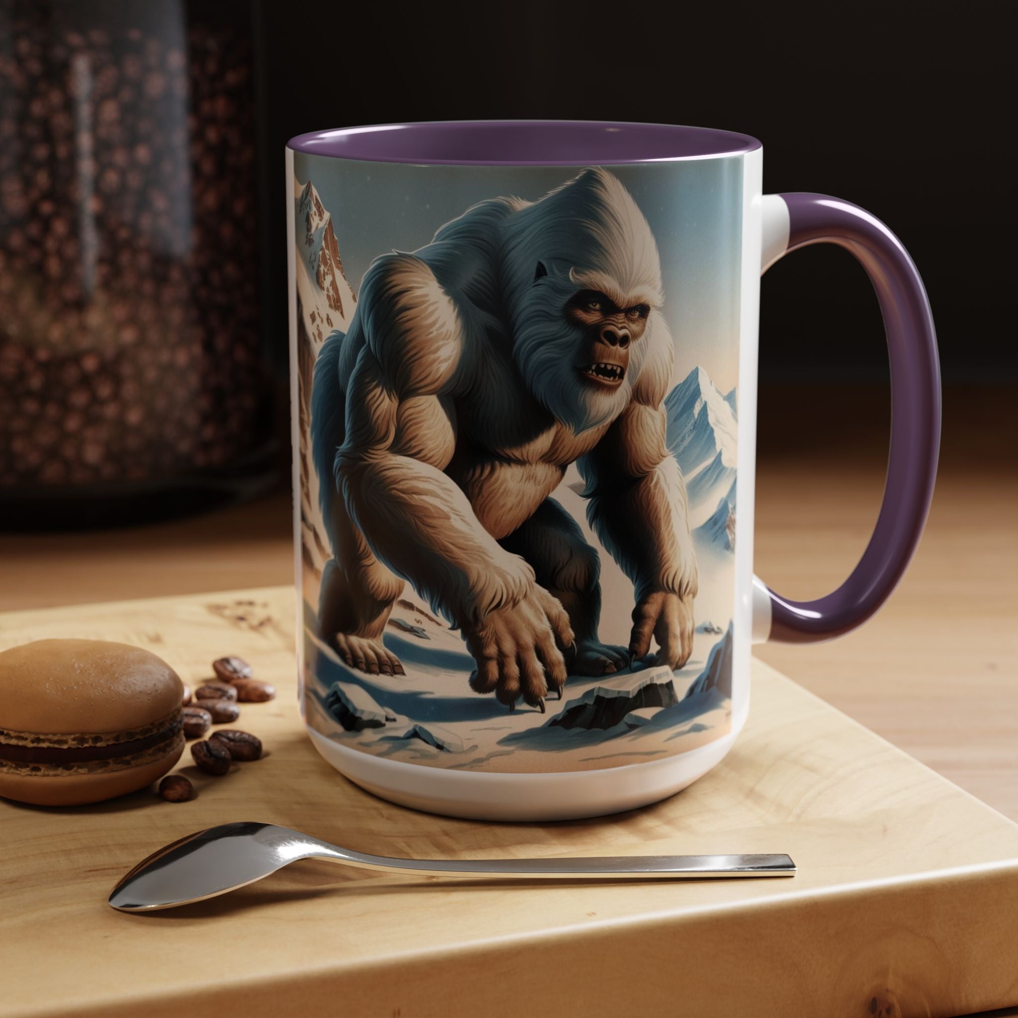 Abominable Snowman Coffee Mug: Himalayan Mountain Yeti, Mythical Creature, Sasquatch Gift