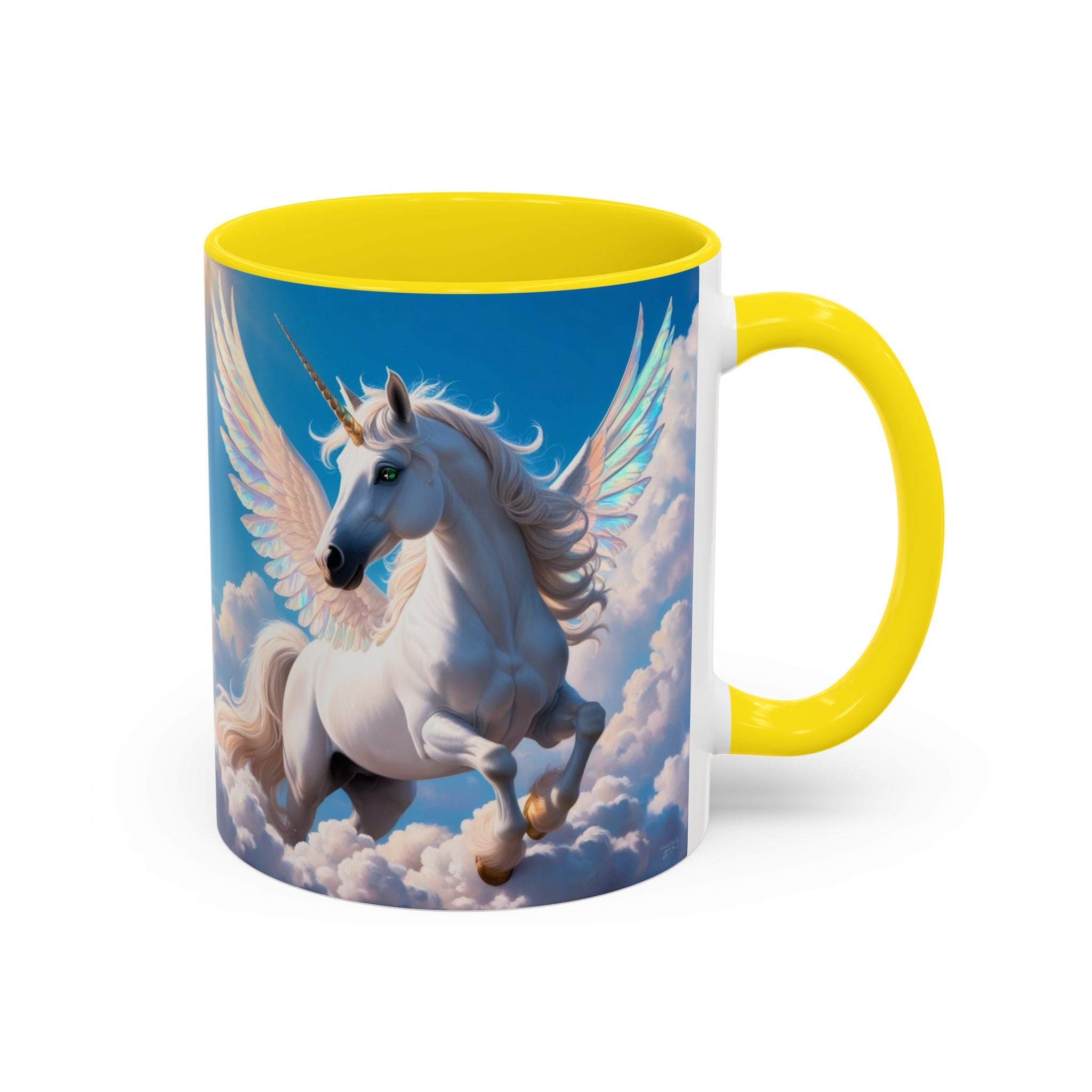 Unicorn Coffee Mug: Fairytale Alicorn, Mythical Creature, Enchanted Gift (Blue)
