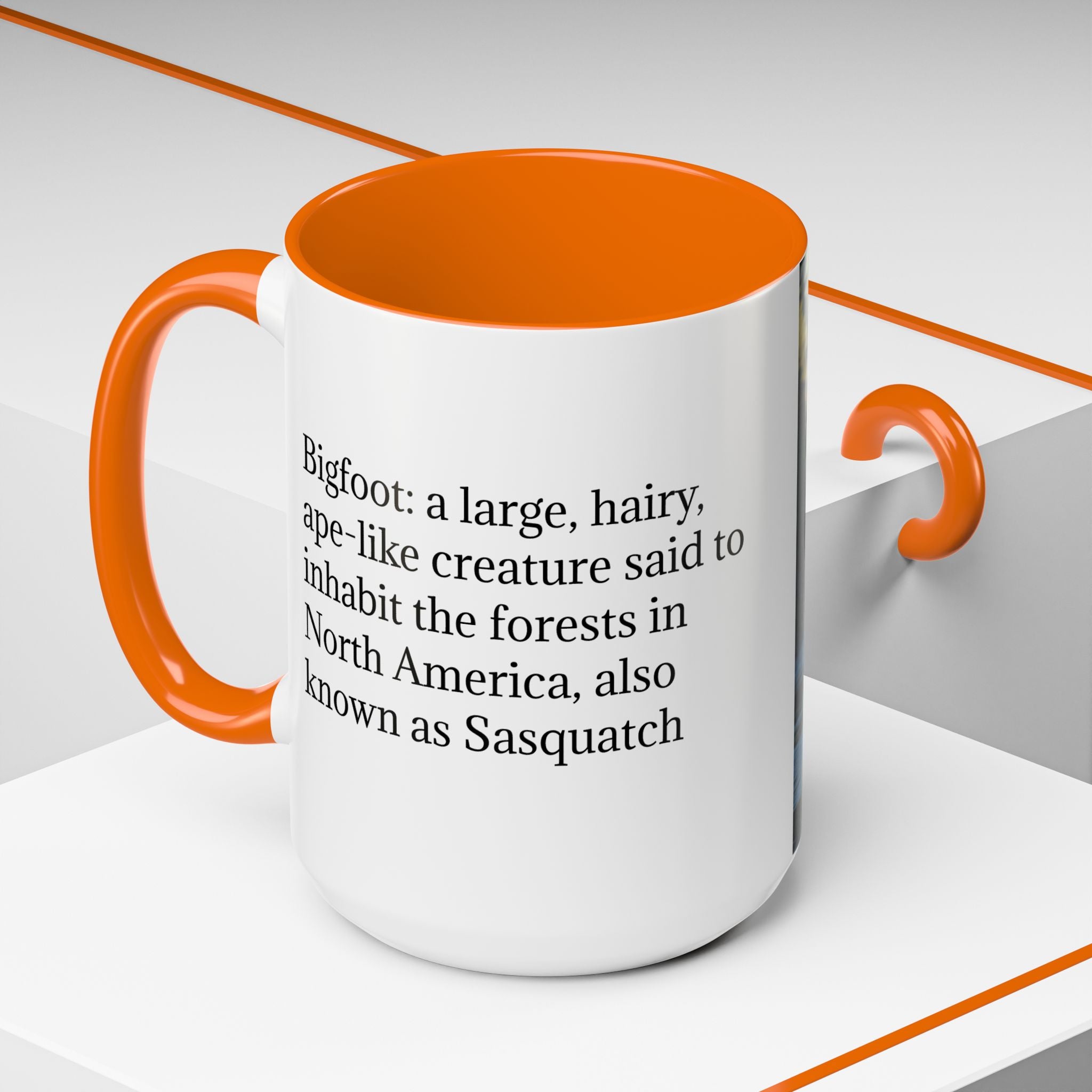 Bigfoot Coffee Mug: Sasquatch, Forest Cryptid, Mythical Creature, Camping Gift