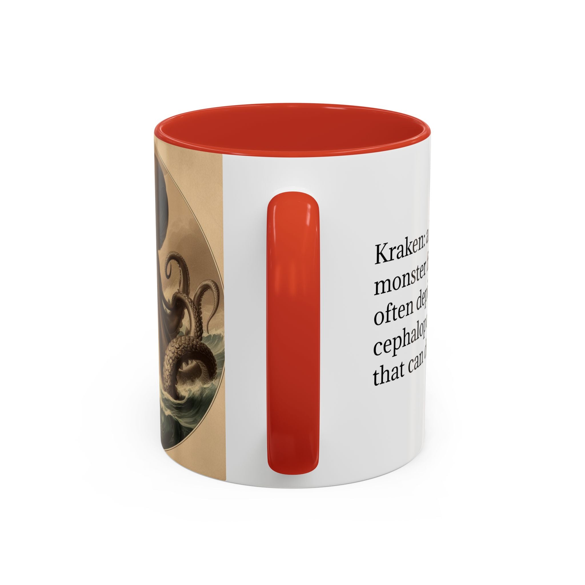 Kraken Coffee Cup: Giant Squid Coffee Mug, Mugs for Men, Mythical Creature
