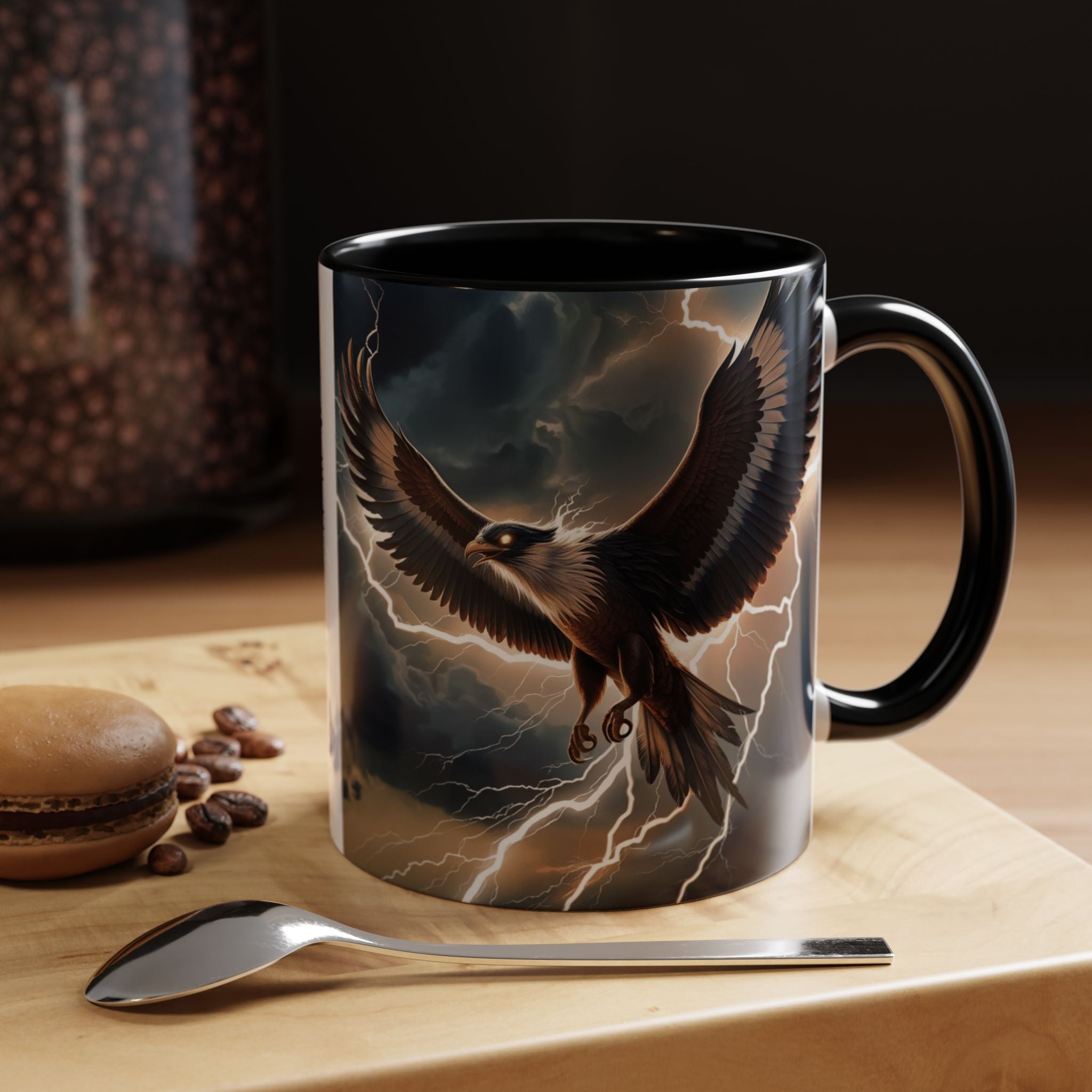 Thunderbird Coffee Cup: Legendary Creature, Spirit Animal, Cryptid Mugs for Men