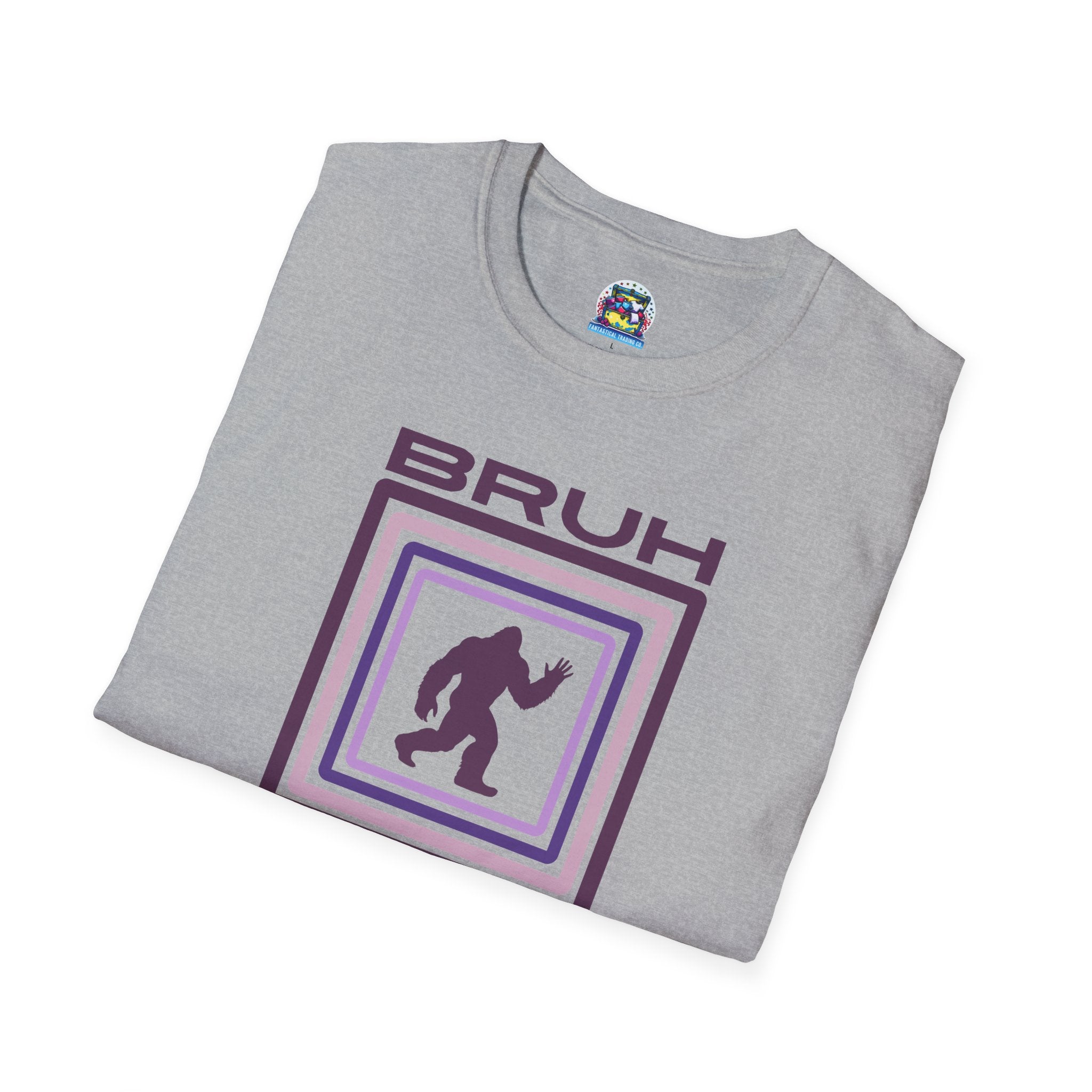 Bigfoot Shirt: Sasquatch Graphic Tee, Bruh, Mythical Creature, Soft Cotton T-Shirt