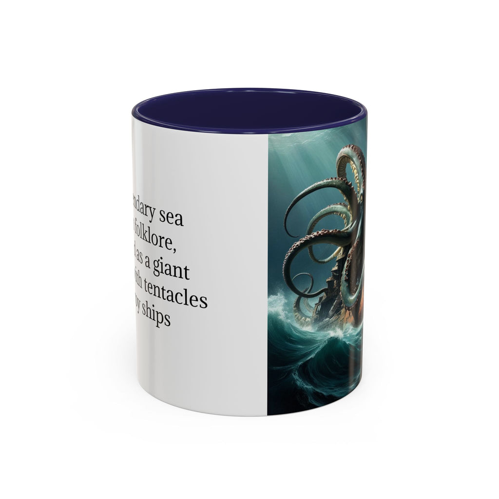 Kraken Coffee Mug: Giant Squid Coffee Cup, Legendary Monster, Nautical Gift