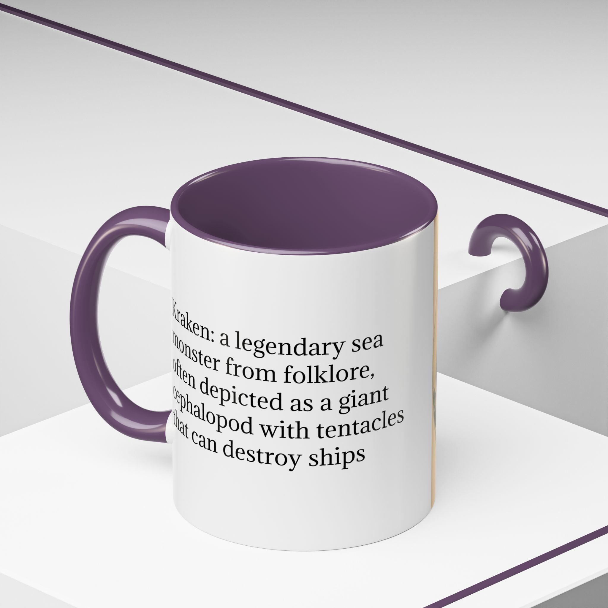 Kraken Coffee Cup: Giant Squid Coffee Mug, Mugs for Men, Mythical Creature
