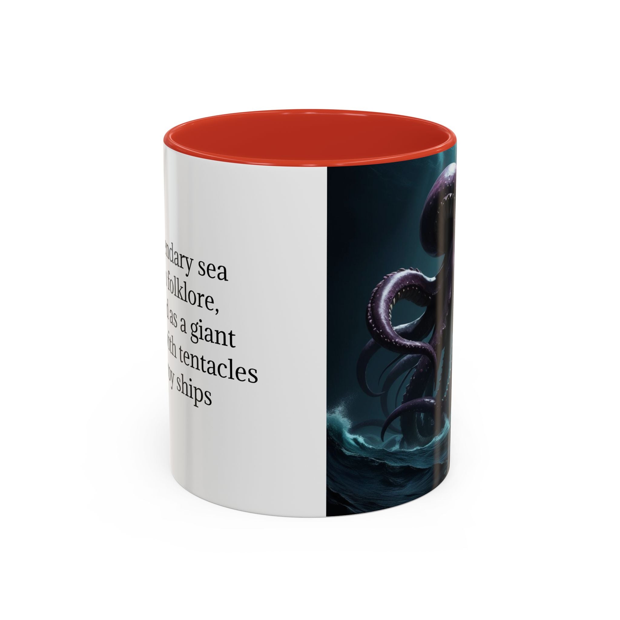 Kraken Coffee Cup: Giant Squid Coffee Mug, Mythical Creature, Octopus Gift