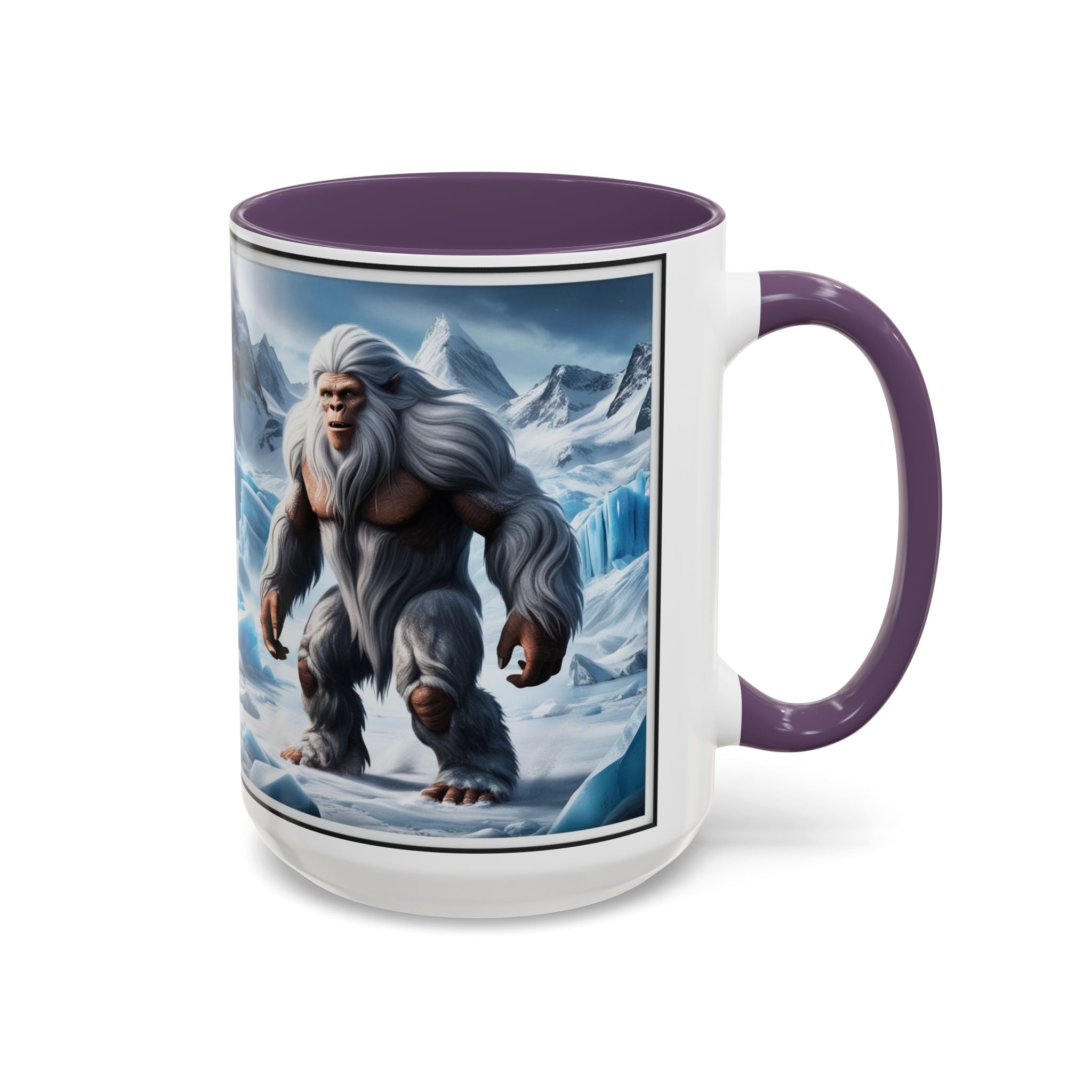 Yeti Coffee Mug: Abominable Snowman, Himalayan Mountain Cryptid, Bigfoot Camping Gift