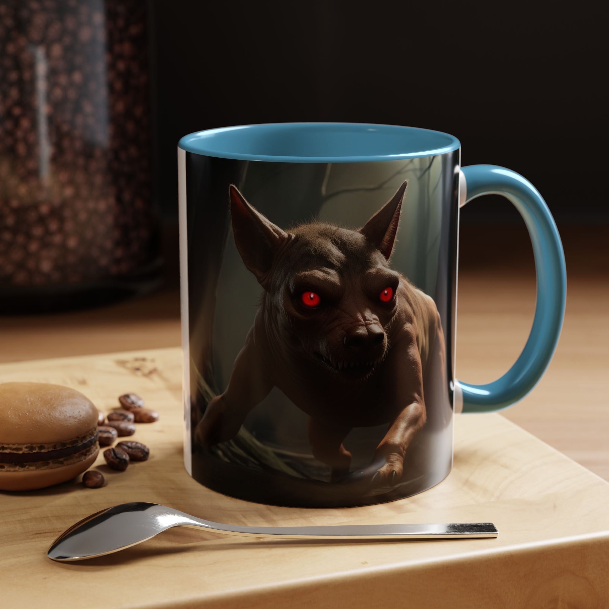 Chupacabra Coffee Cup Supernatural Beast, Mexican Folklore Gift, Mythical Canine Cryptid