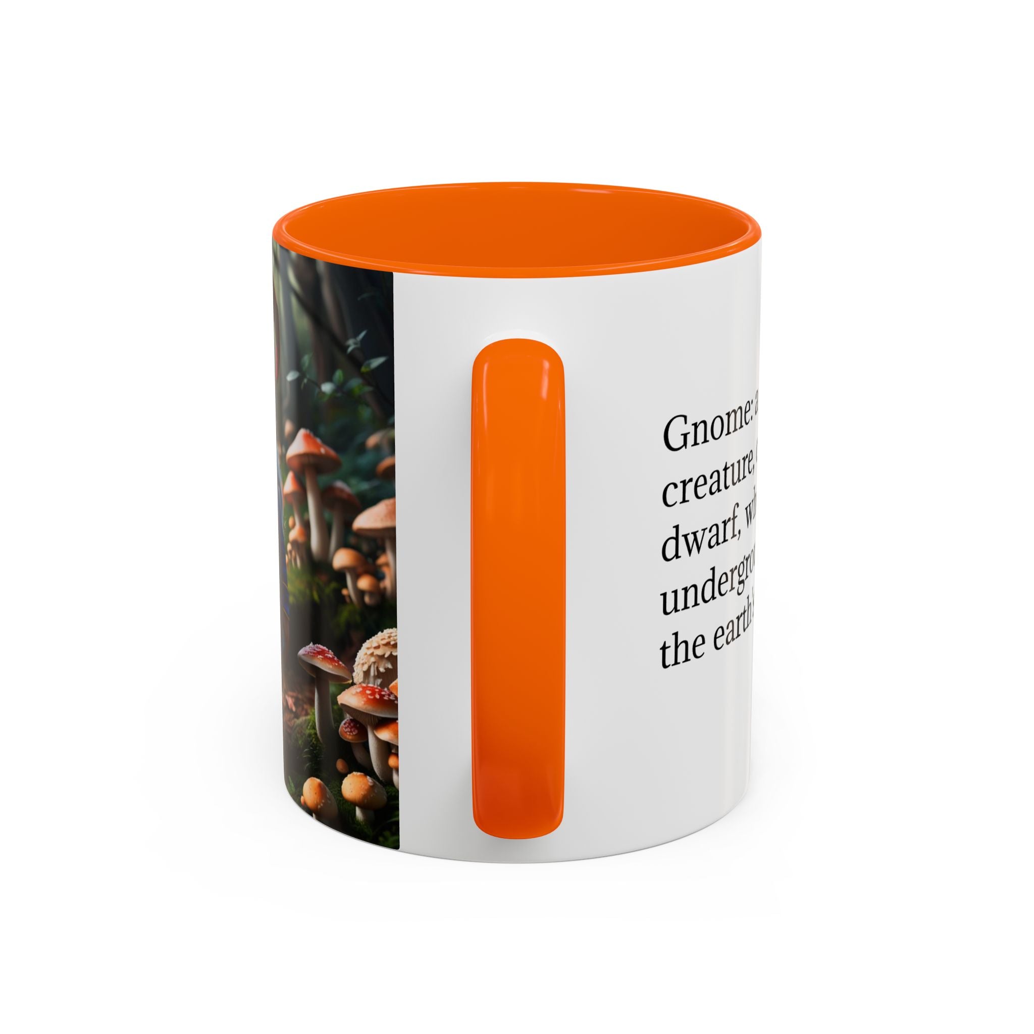 Gnome Coffee Mug: Nordic Folklore Gift, Scandinavian Nisse, Enchanted Mushroom Garden