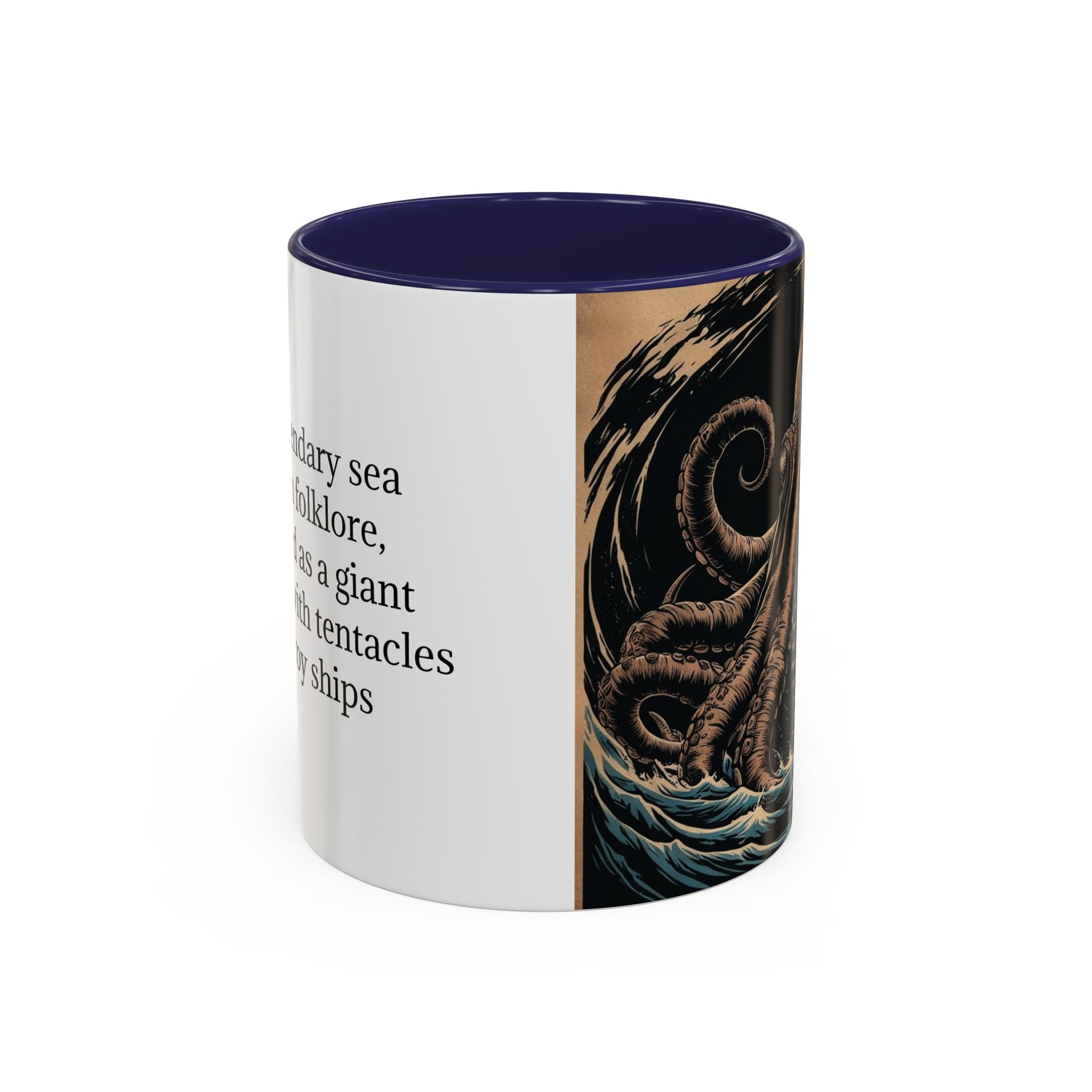 Kraken Coffee Mug: Giant Squid Coffee Cup, Sea Creature, Mugs for Men