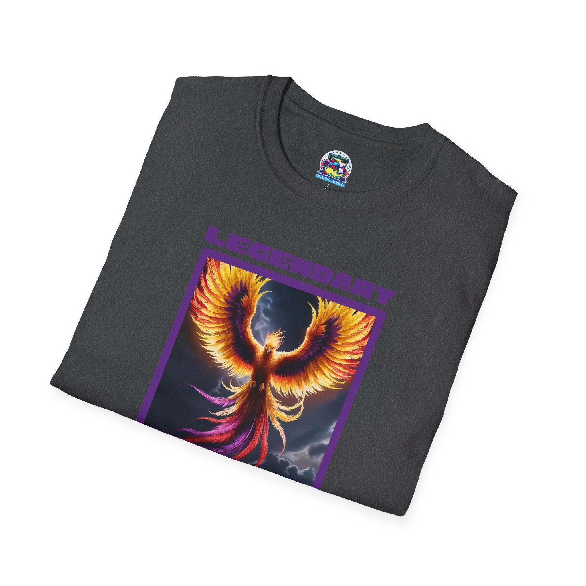 Phoenix Graphic Tee: Mythical Creature, Soft Cotton Shirt, Rise from the Ashes