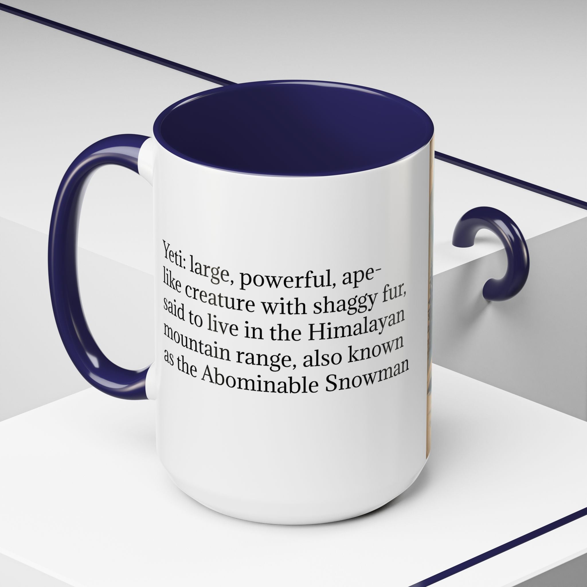 Abominable Snowman Ceramic Mug: Yeti Coffee Cup, Himalayan Mountain Cryptid, Bigfoot Camping Gift