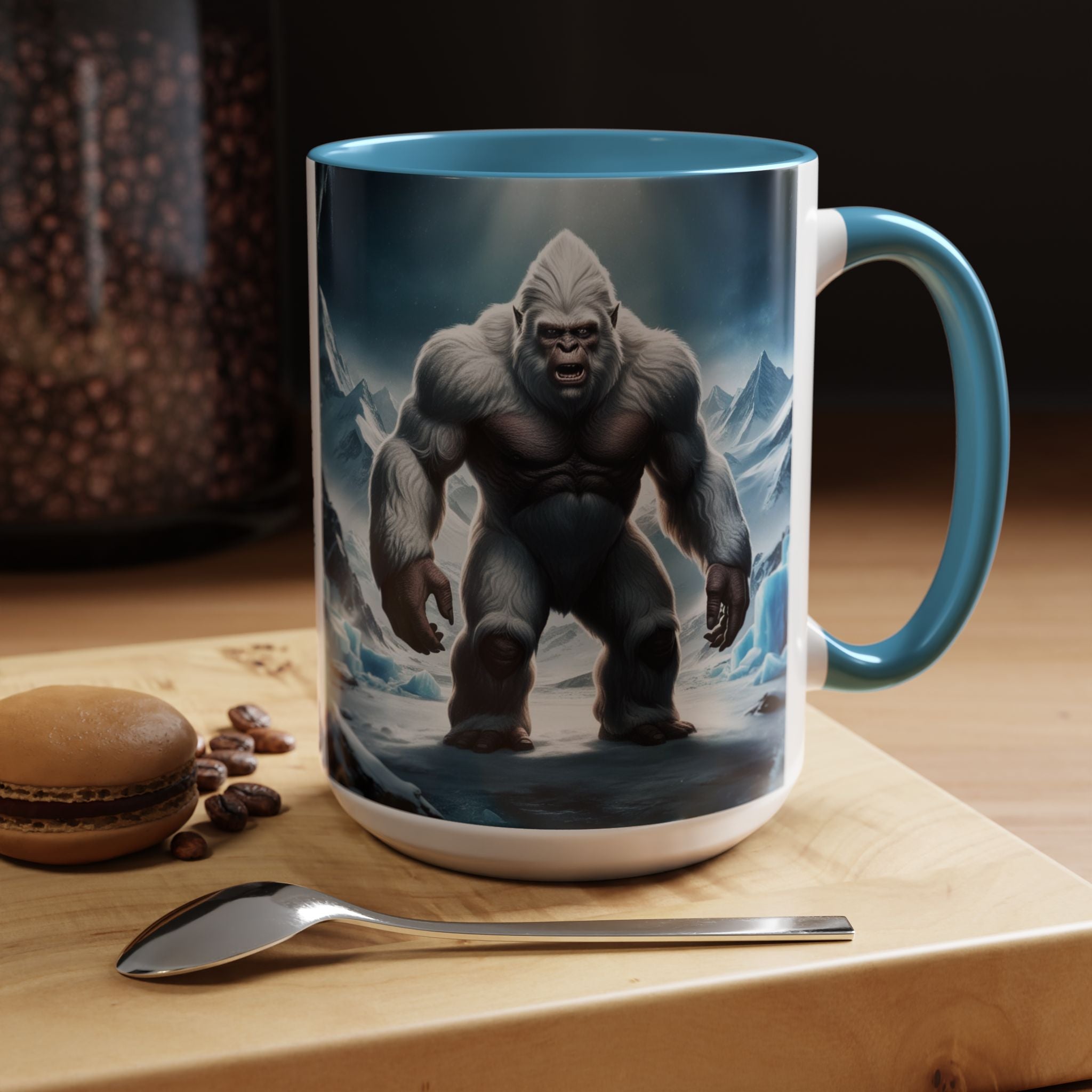 Yeti Coffee Mug: Abominable Snowman, Sasquatch Camping Gift, Himalayan Mountain Cryptid
