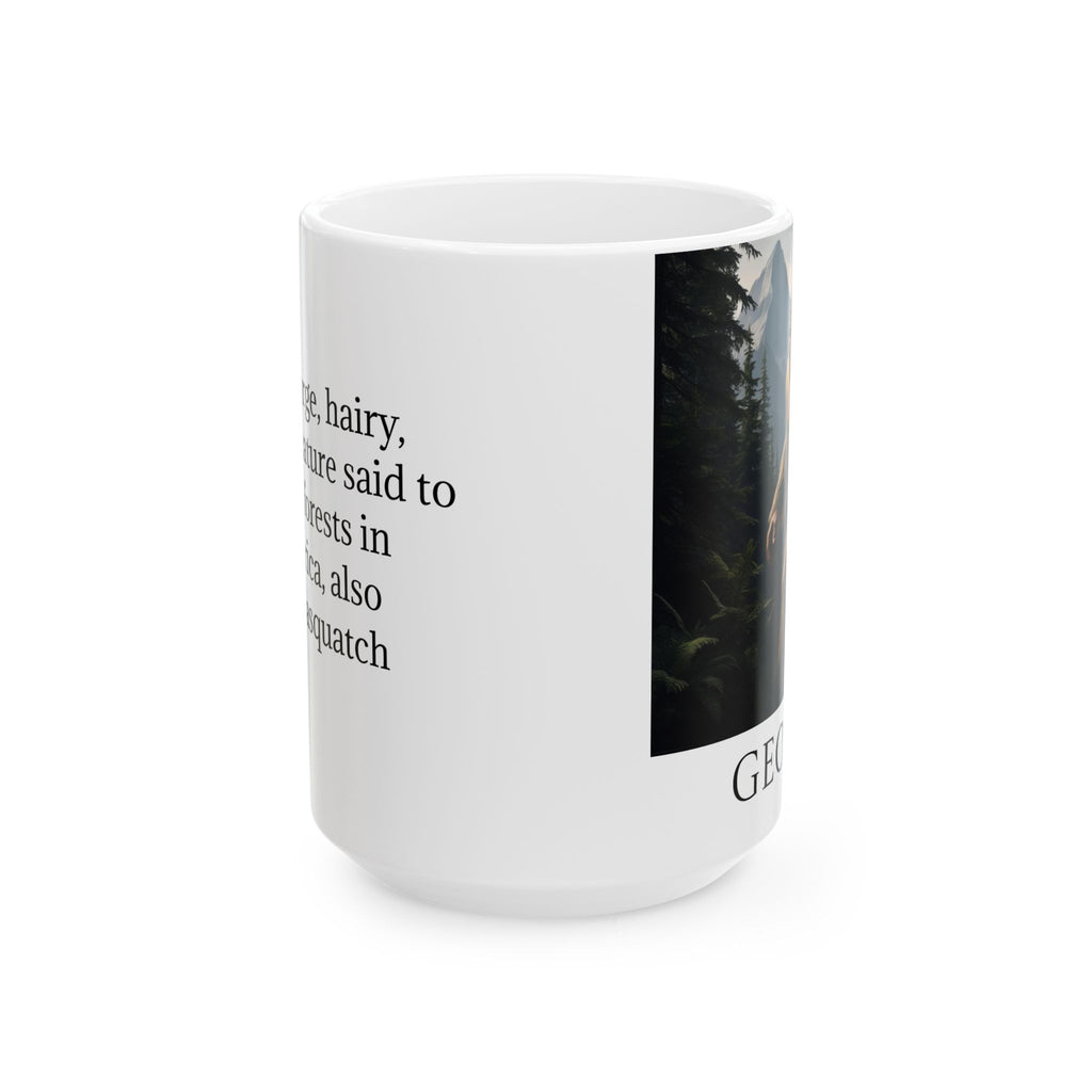 Customizable Bigfoot Coffee Mug: Sasquatch Camping Gift, Pacific Northwest Cryptid