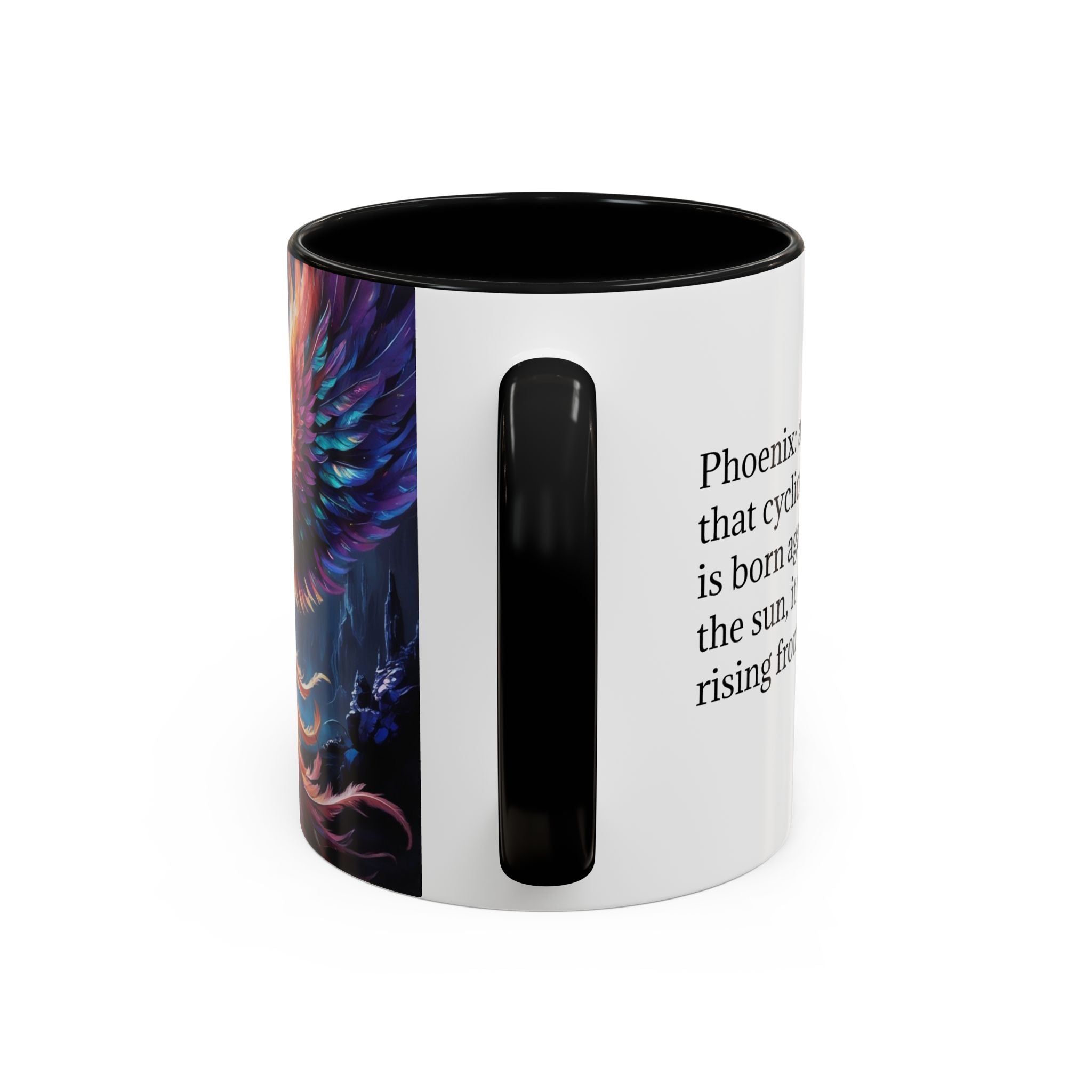Phoenix Rising Coffee Mug: Firebird, Legendary Creature Coffee Cup, Gift for Women