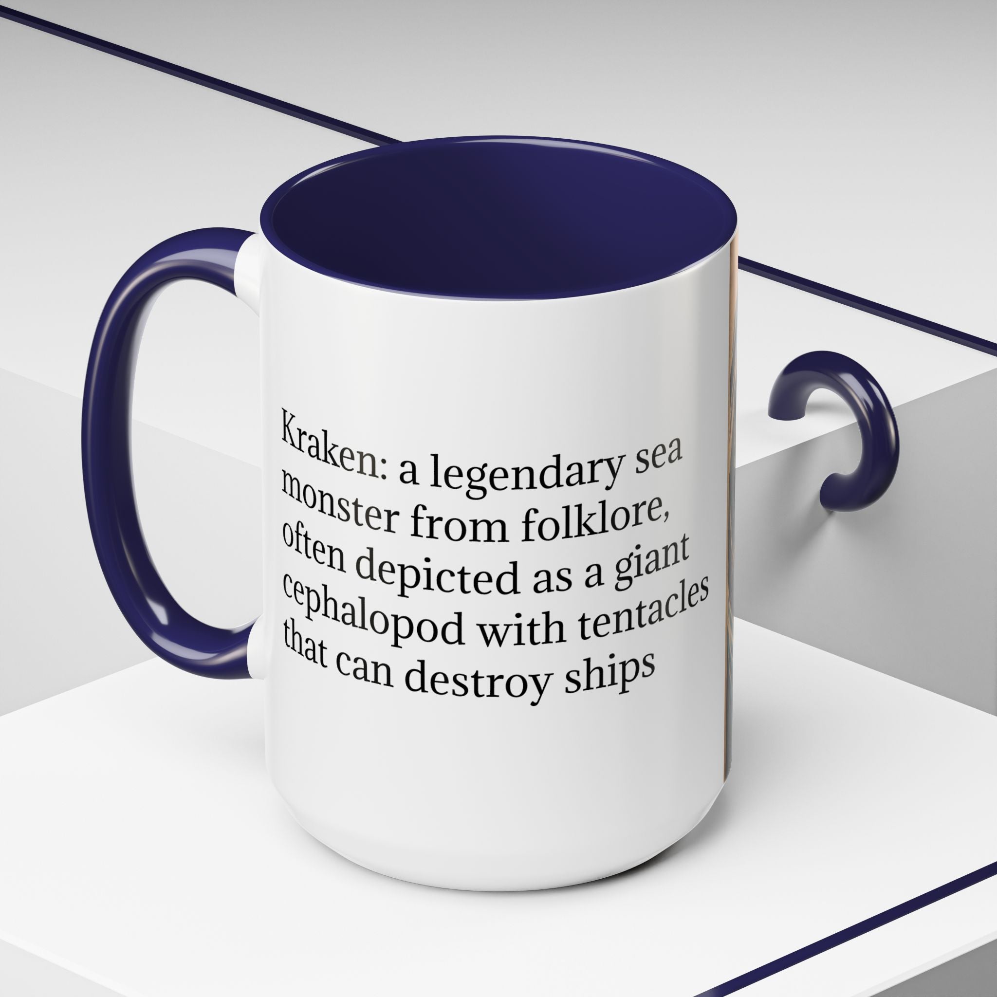 Kraken Coffee Mug: Giant Squid Coffee Cup, Sea Creature, Mugs for Men