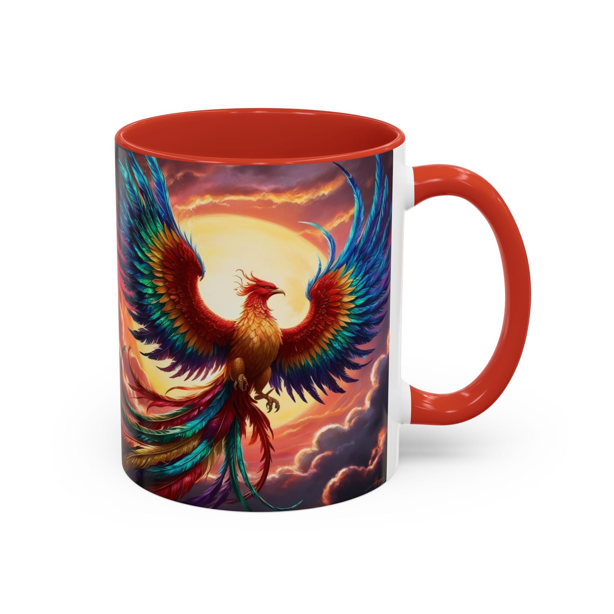Phoenix Bird Coffee Cup: Mythical Creature, Firebird Coffee Mug, Rise from the Ashes