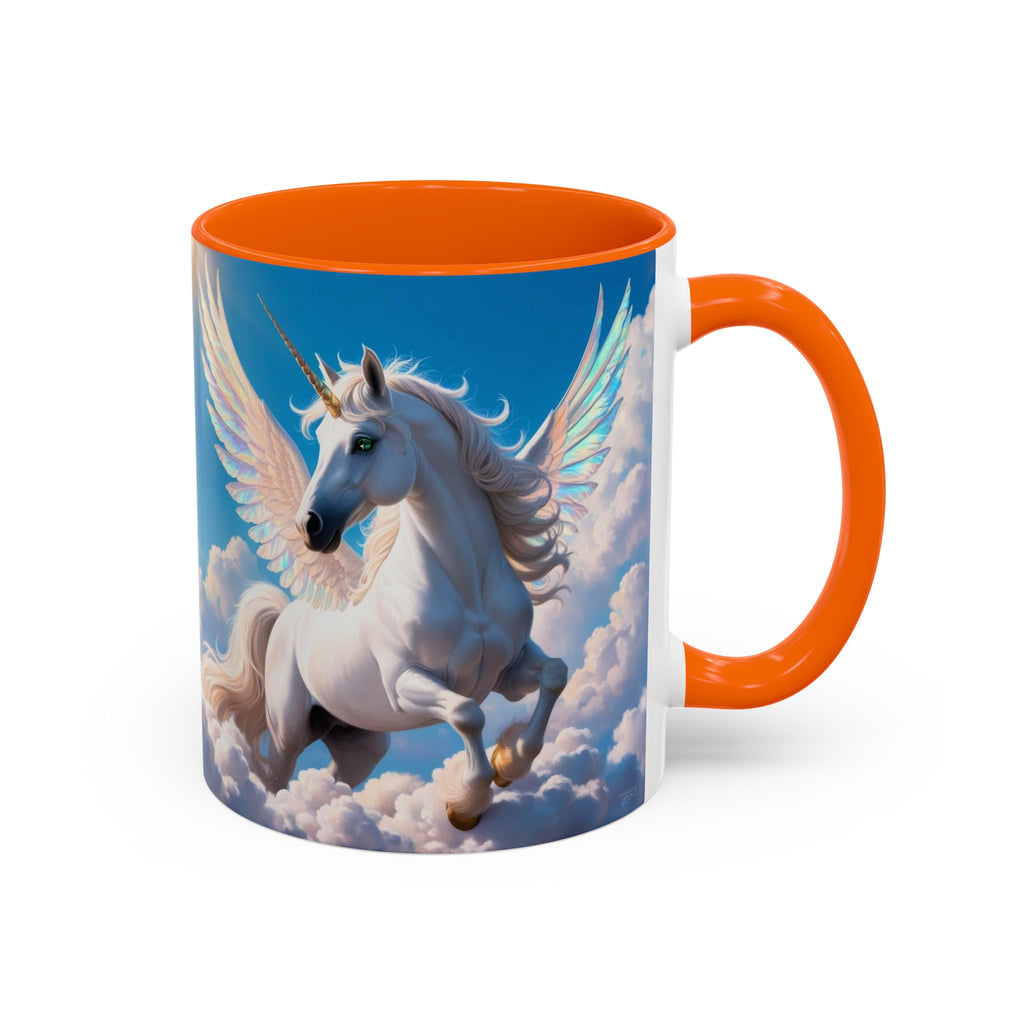 Unicorn Coffee Mug: Fairytale Alicorn, Mythical Creature, Enchanted Gift (Blue)