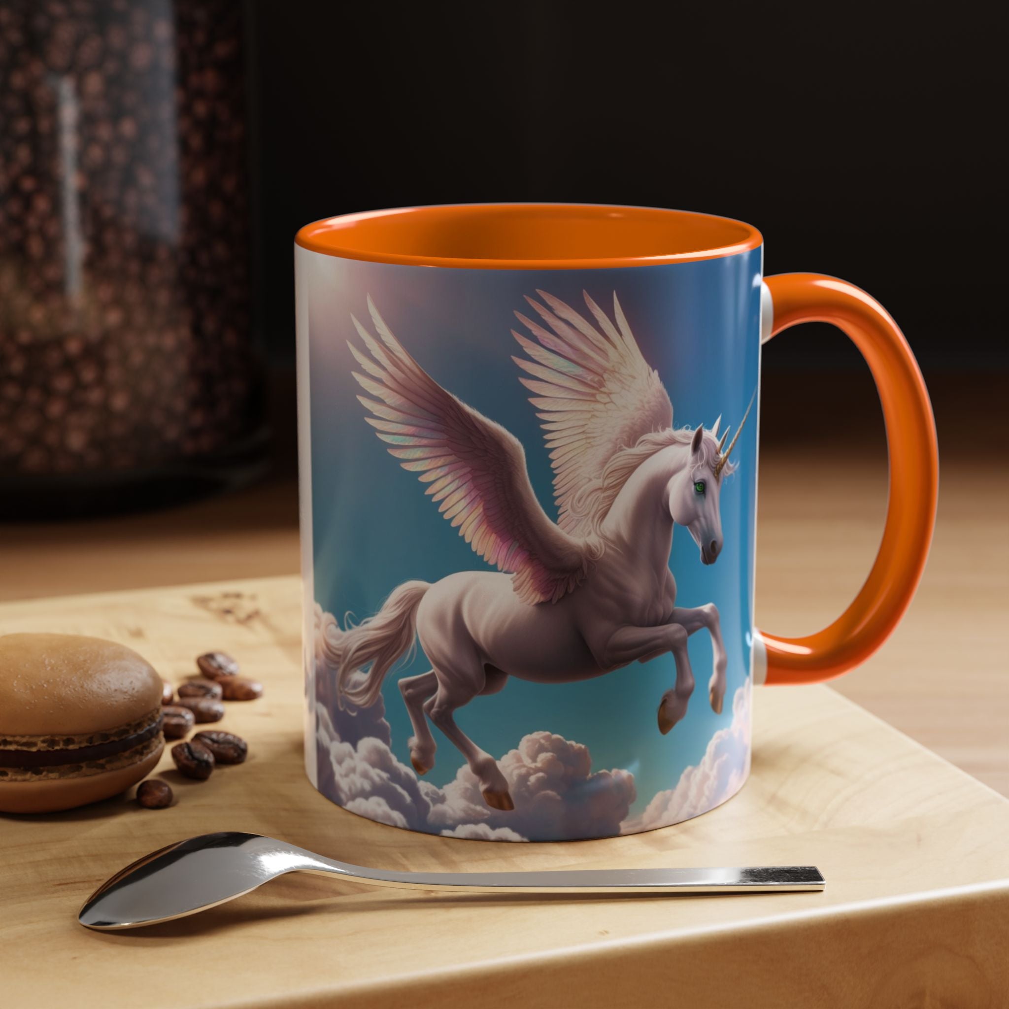 Unicorn Coffee Cup: Fantasy Alicorn Mug, Legendary Creature, Enchanted Gift (Purple)