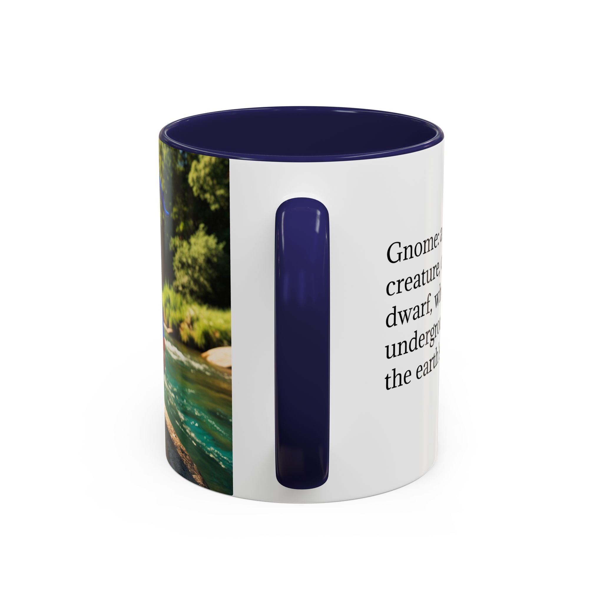 Gnome Coffee Mug:  Scandinavian Nisse, Nordic Folklore Gift, Enchanted Mushroom Garden