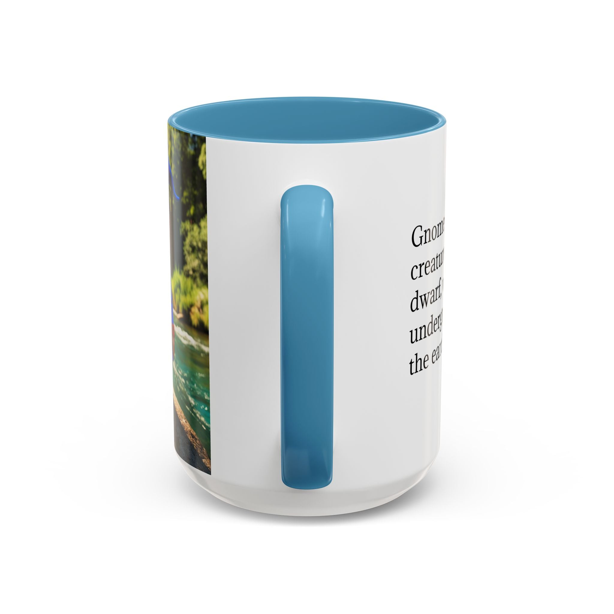Gnome Coffee Mug:  Scandinavian Nisse, Nordic Folklore Gift, Enchanted Mushroom Garden