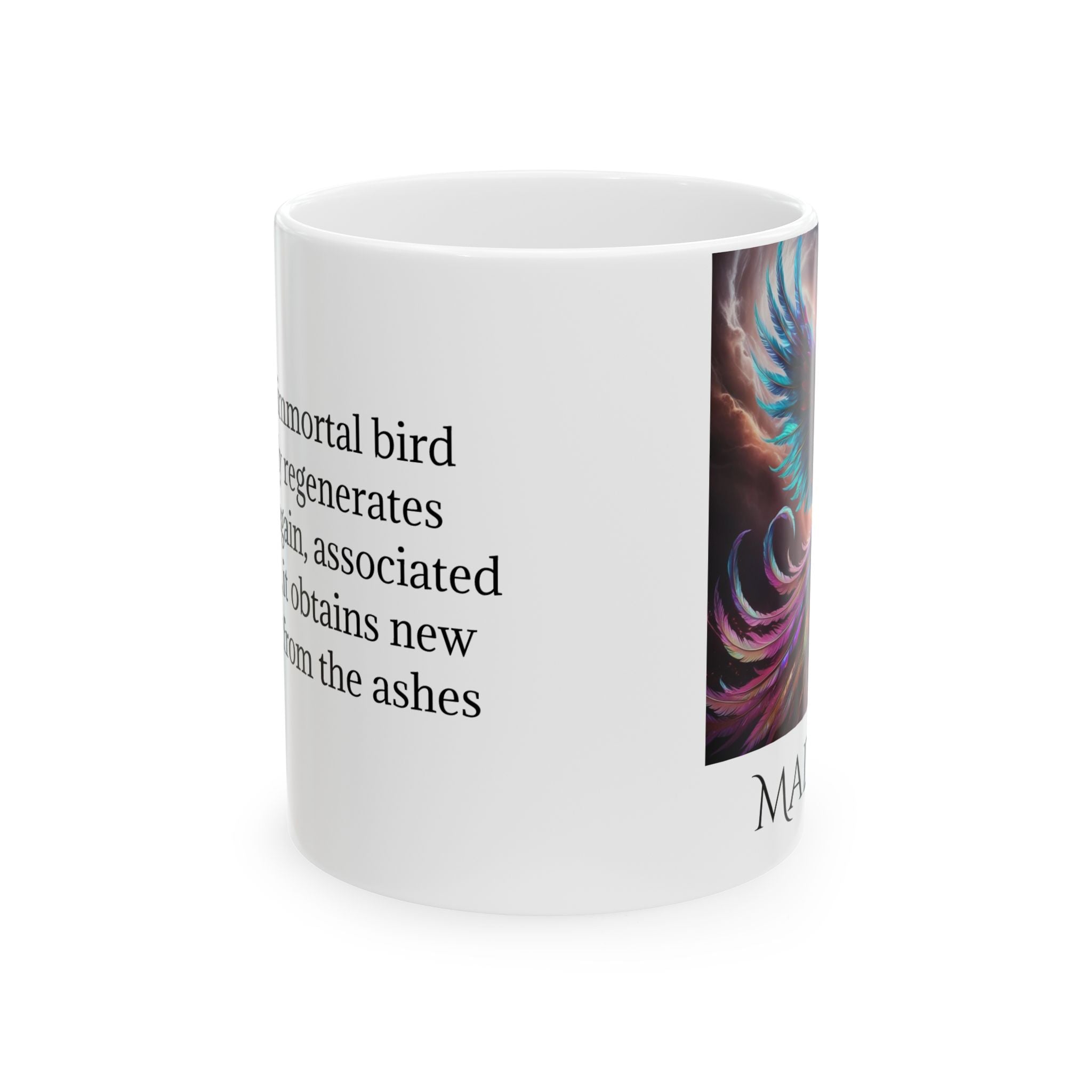 Personalized Phoenix Coffee Mug: Rise from the Ashes, Mythical Creature