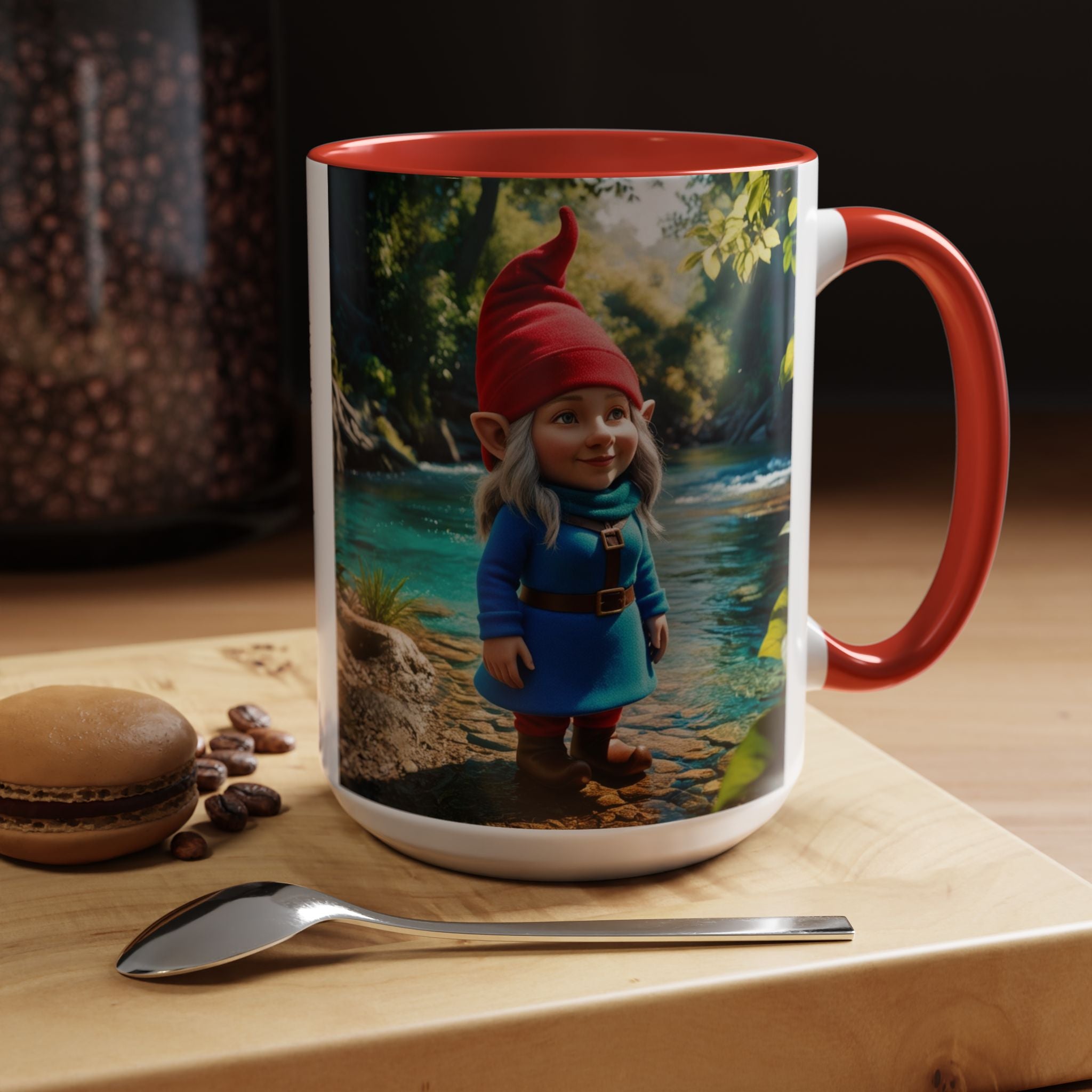 Gnome Mug: Scandinavian Nisse, Nordic Folklore Gift, Mythical Creature Coffee Cup