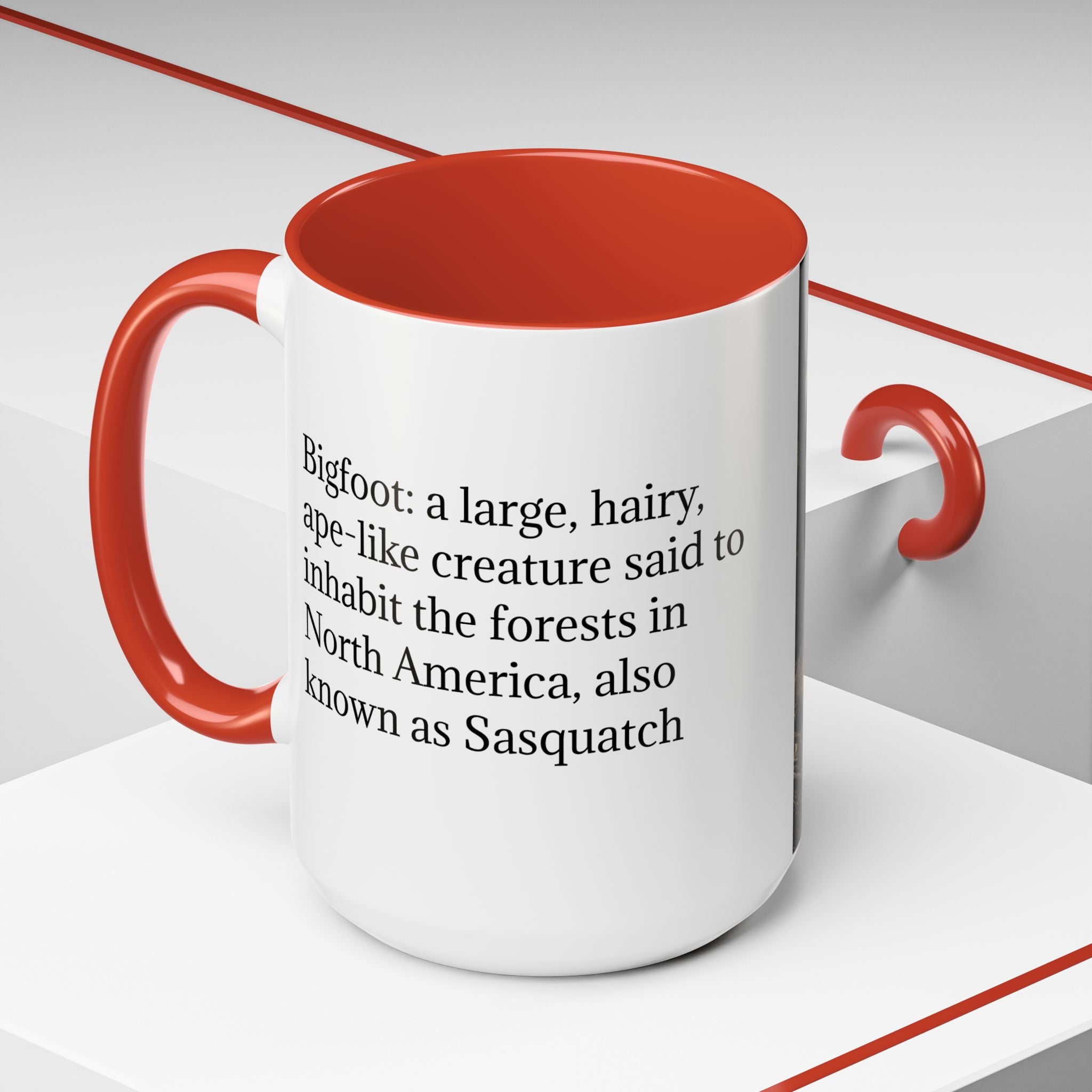 Bigfoot Mug: Sasquatch Coffee Cup, Mythical Creature, Camping Mugs for Men, Cryptozoology