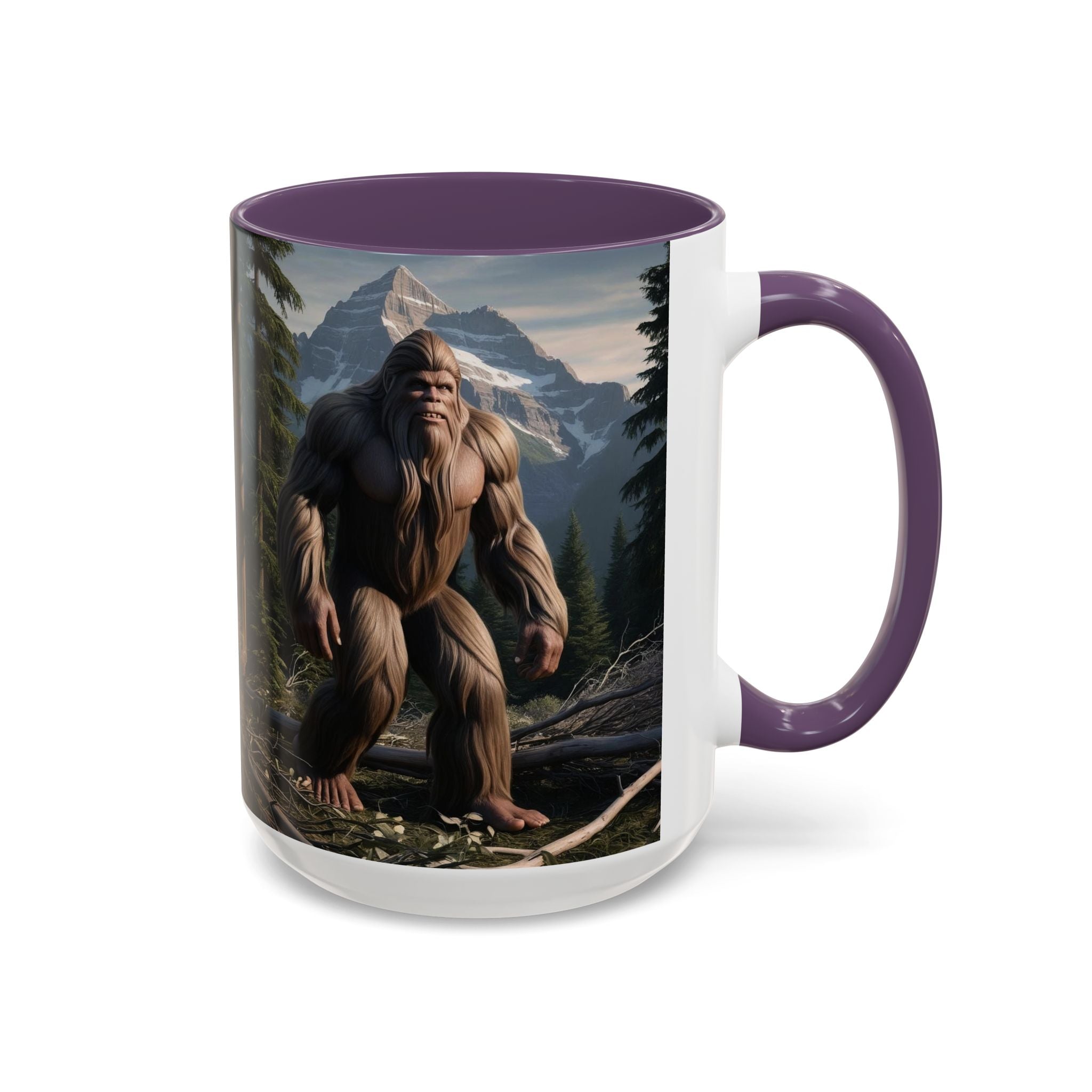 Bigfoot Mug: Sasquatch Coffee Cup, Mythical Creature, Camping Mugs for Men, Cryptozoology