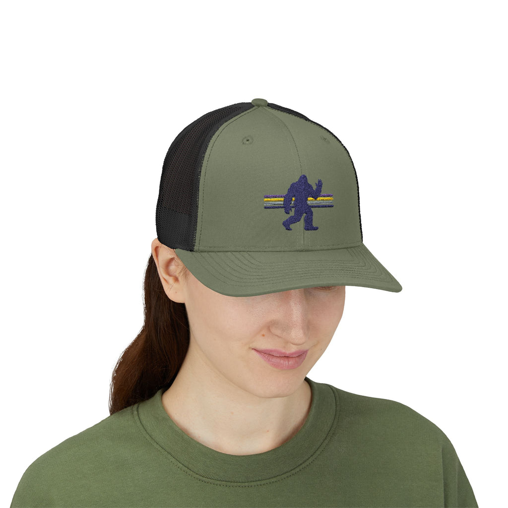 Bigfoot Baseball Cap: Sasquatch Trucker Hat, Snapback Hat, Embroidered Outdoor Gear