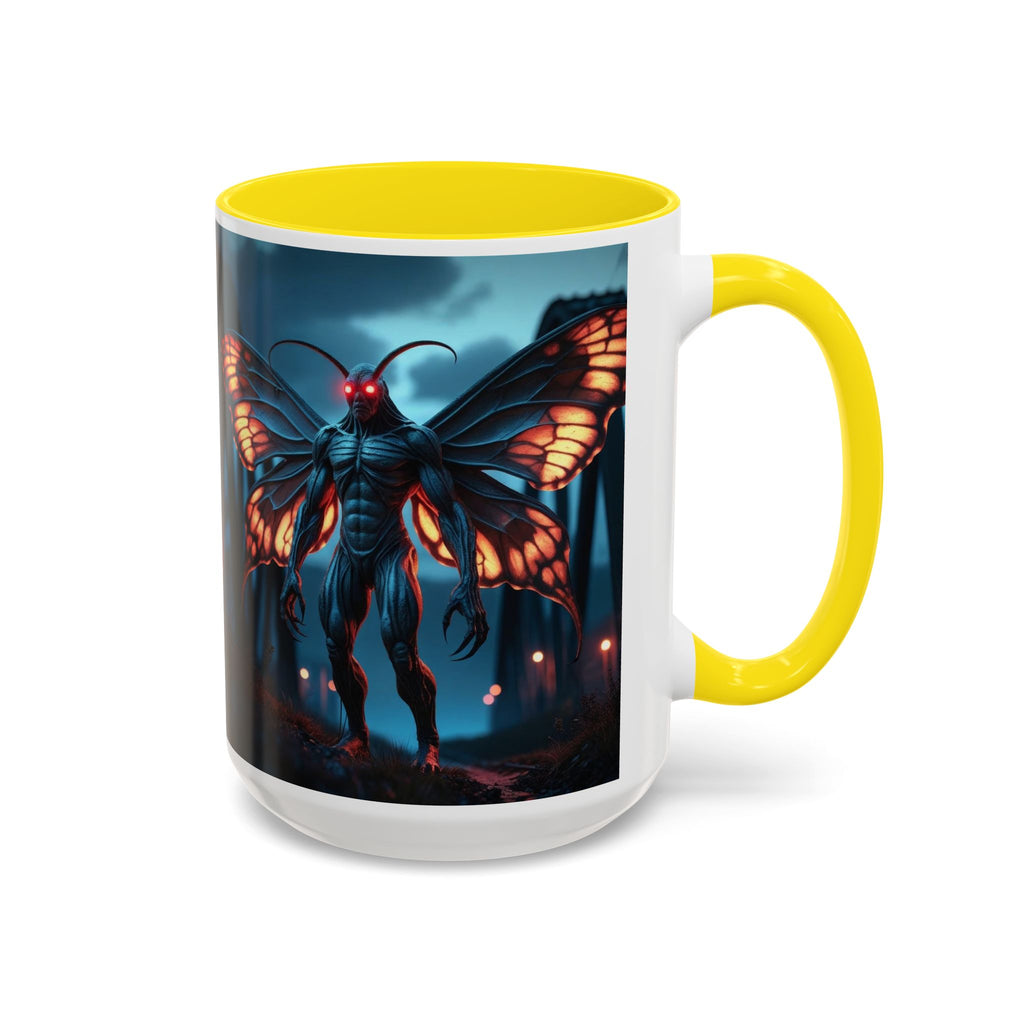 Mothman Coffee Mug: Supernatural Monster, Legendary Creature, Cryptid Gift (Bridge)