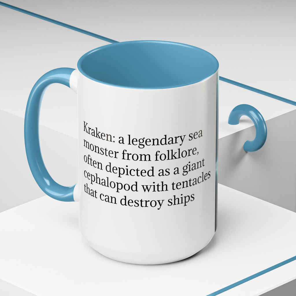 Kraken Coffee Mug: Giant Squid Coffee Cup, Legendary Monster, Nautical Gift