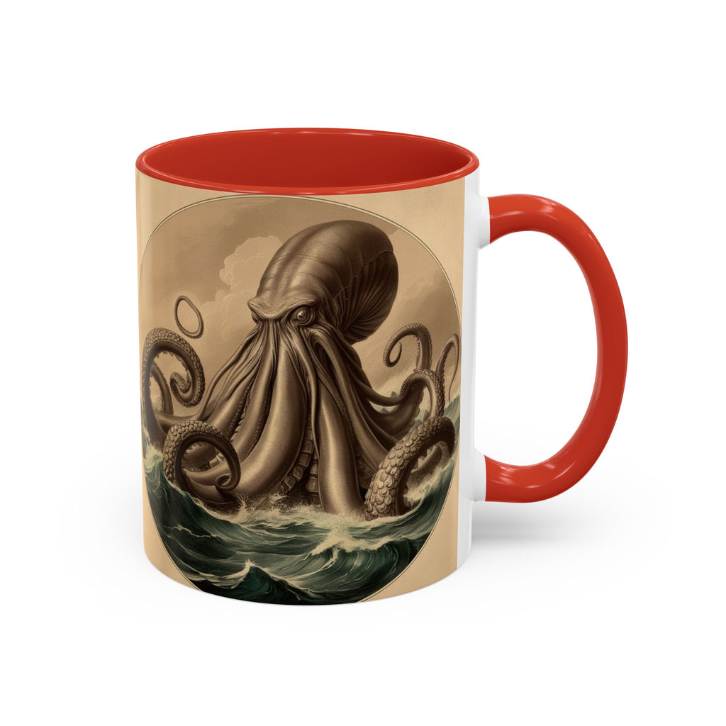 Kraken Coffee Cup: Giant Squid Coffee Mug, Mugs for Men, Mythical Creature